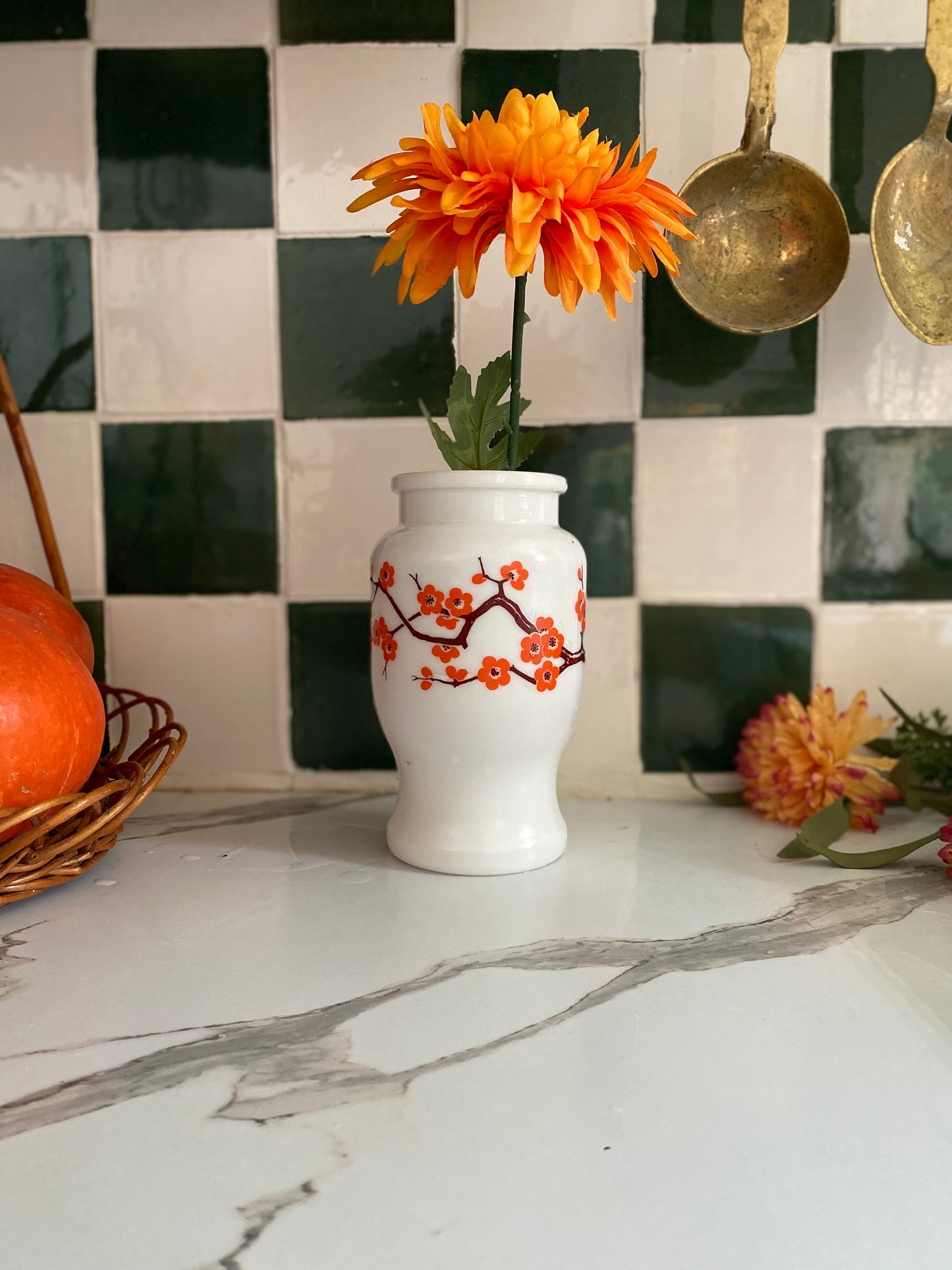 Vase en opaline vintage