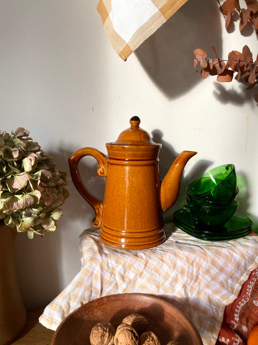 Théière en céramique vernissée