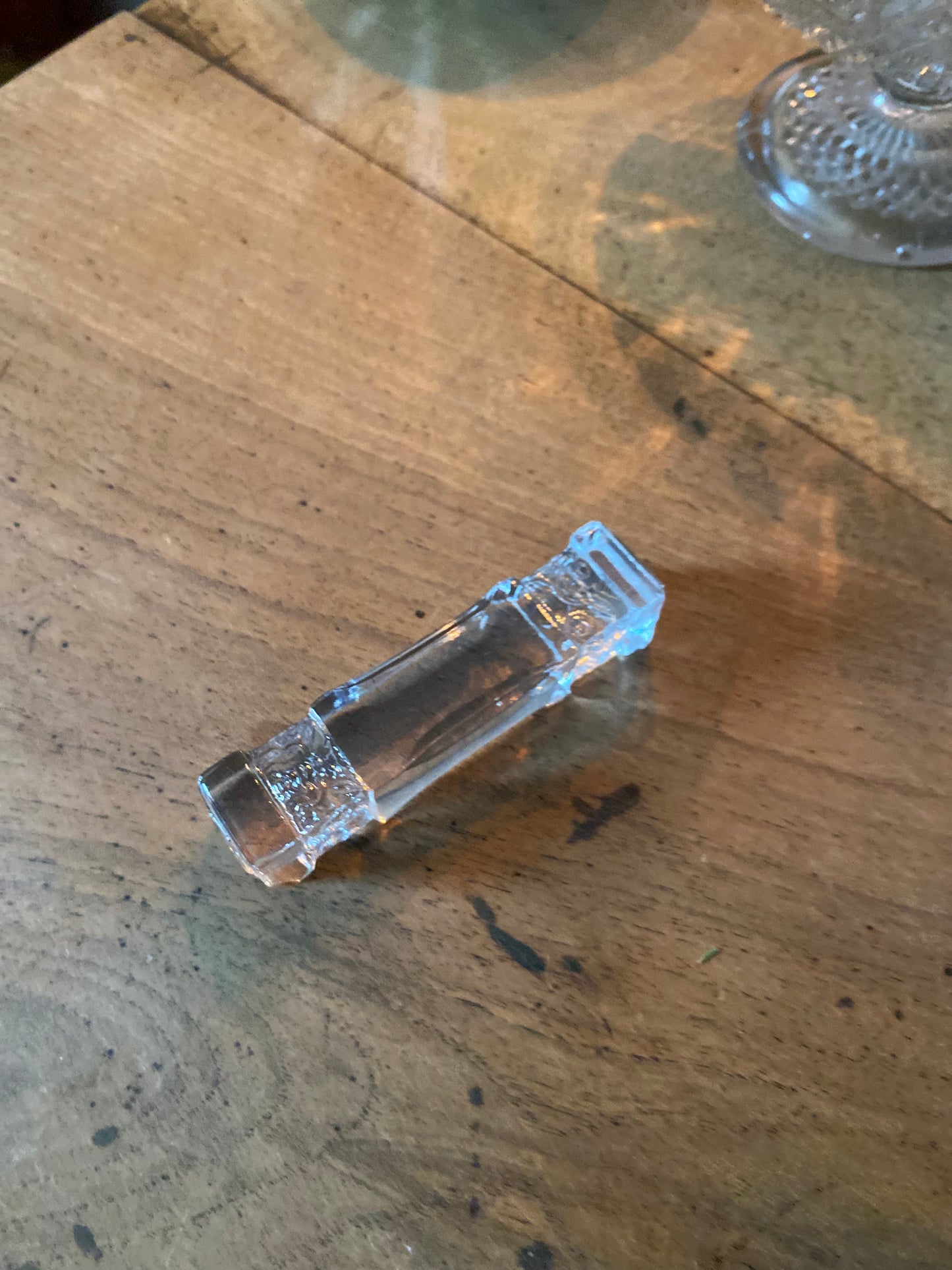 Porte-couteaux en cristal ancien