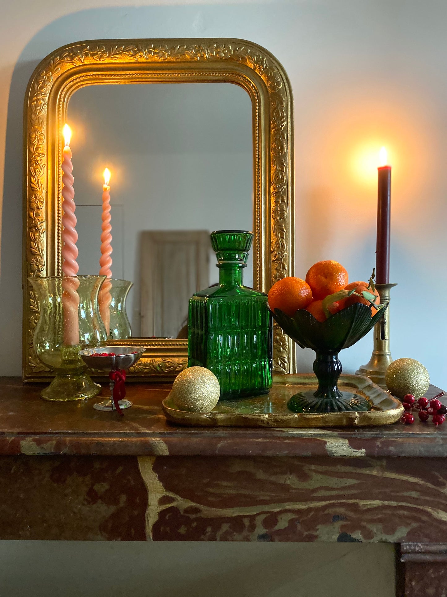 Service à liqueur en verre ancien