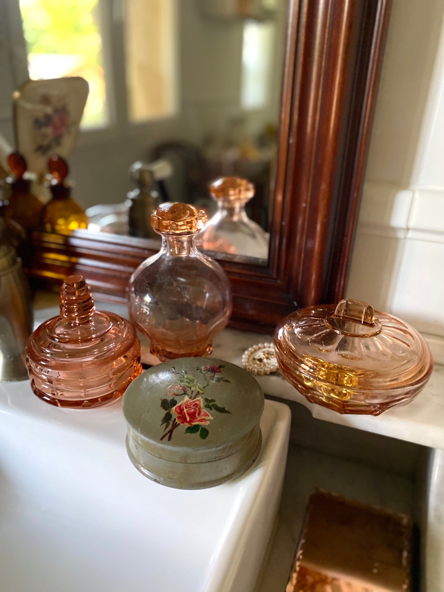 Boîte à poudre Art Déco