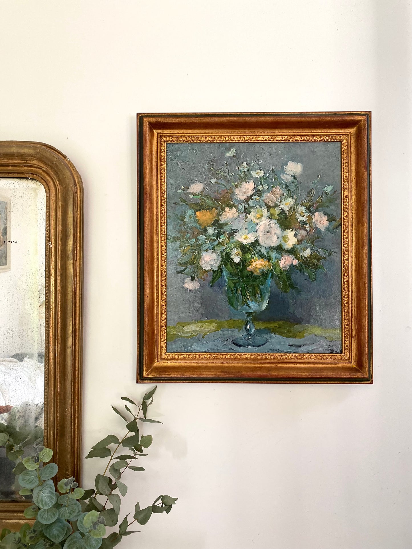 Huile sur toile "Bouquet de Fleurs" - Style Impressionniste Marcel DYF- Milieu du XXe siècle
