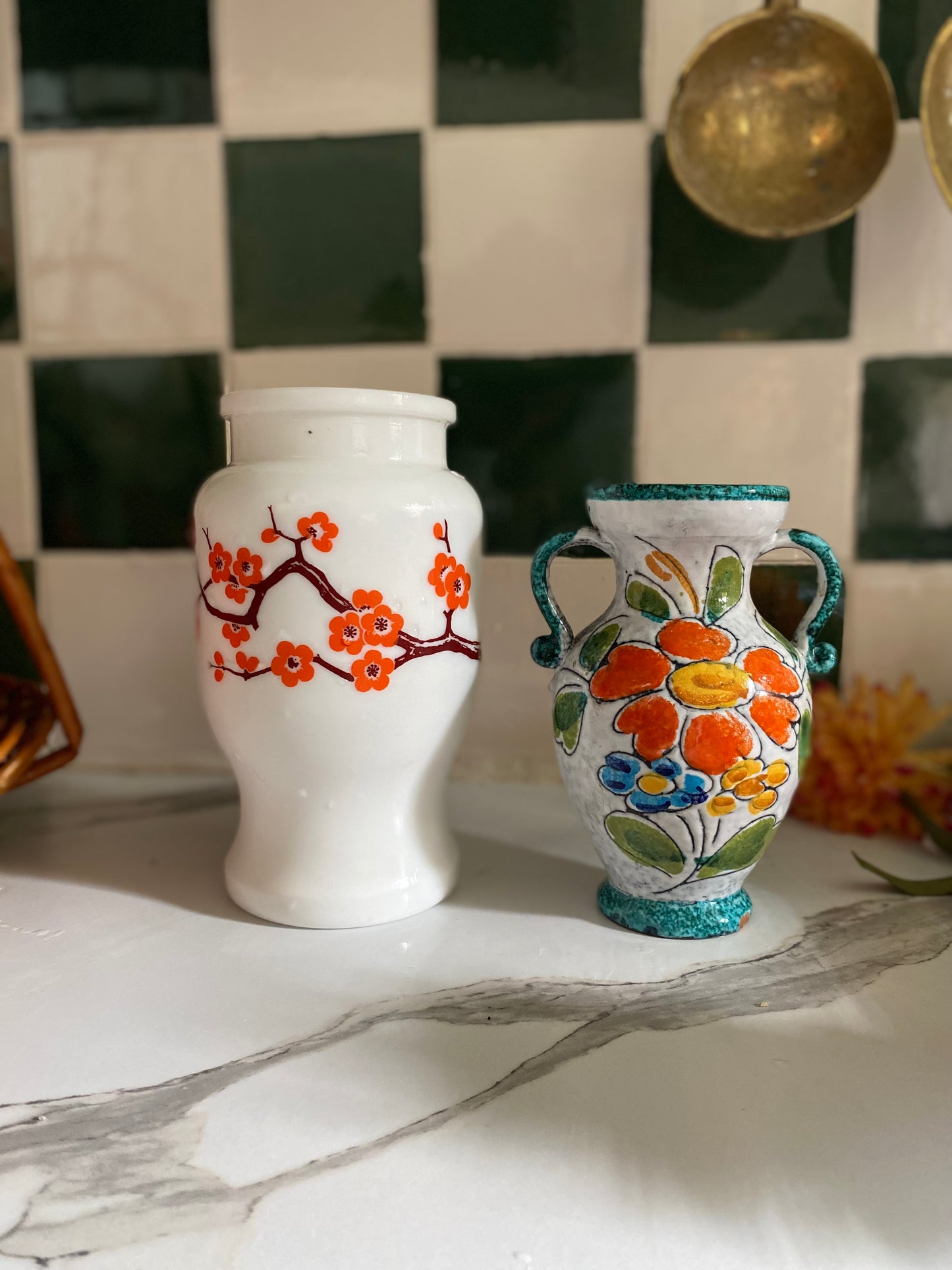 Vase en opaline vintage