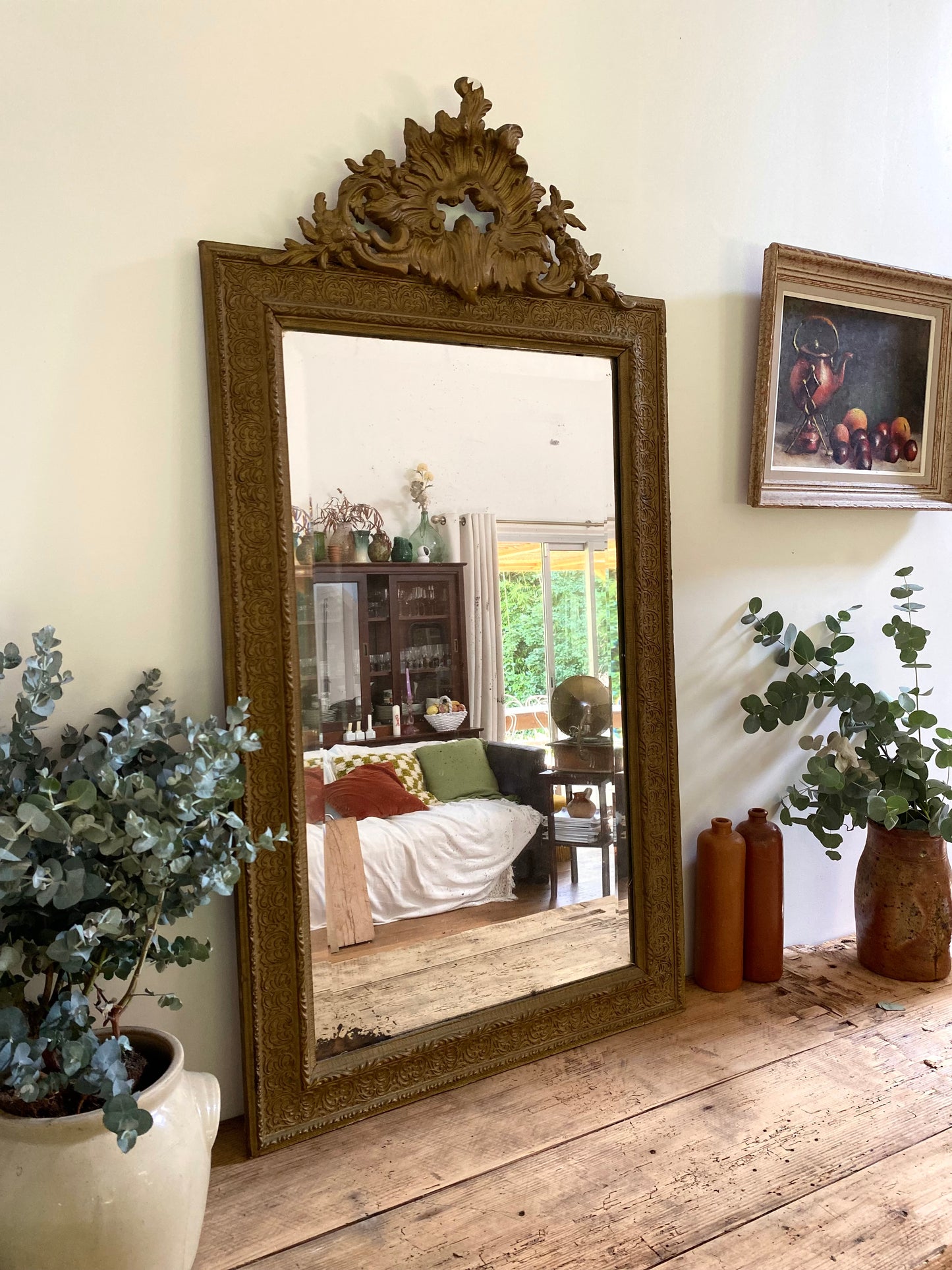 Grand miroir ancien baroque