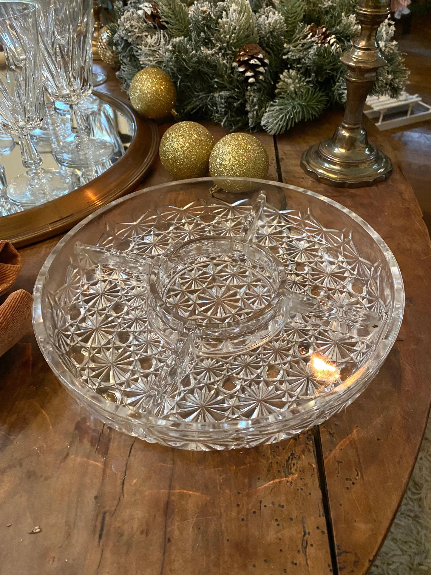 Plat de présentation à compartiment