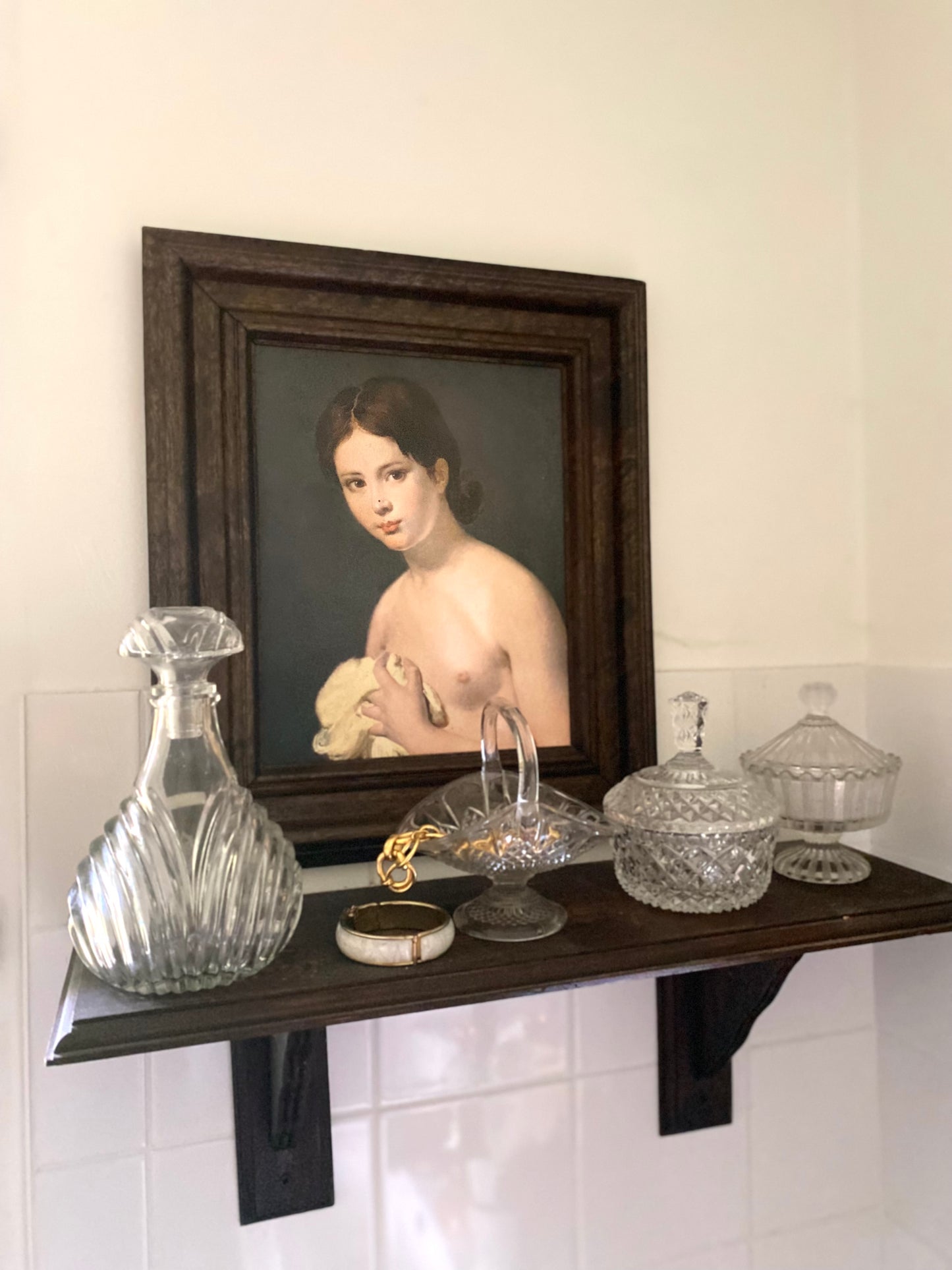 Petite corbeille en verre