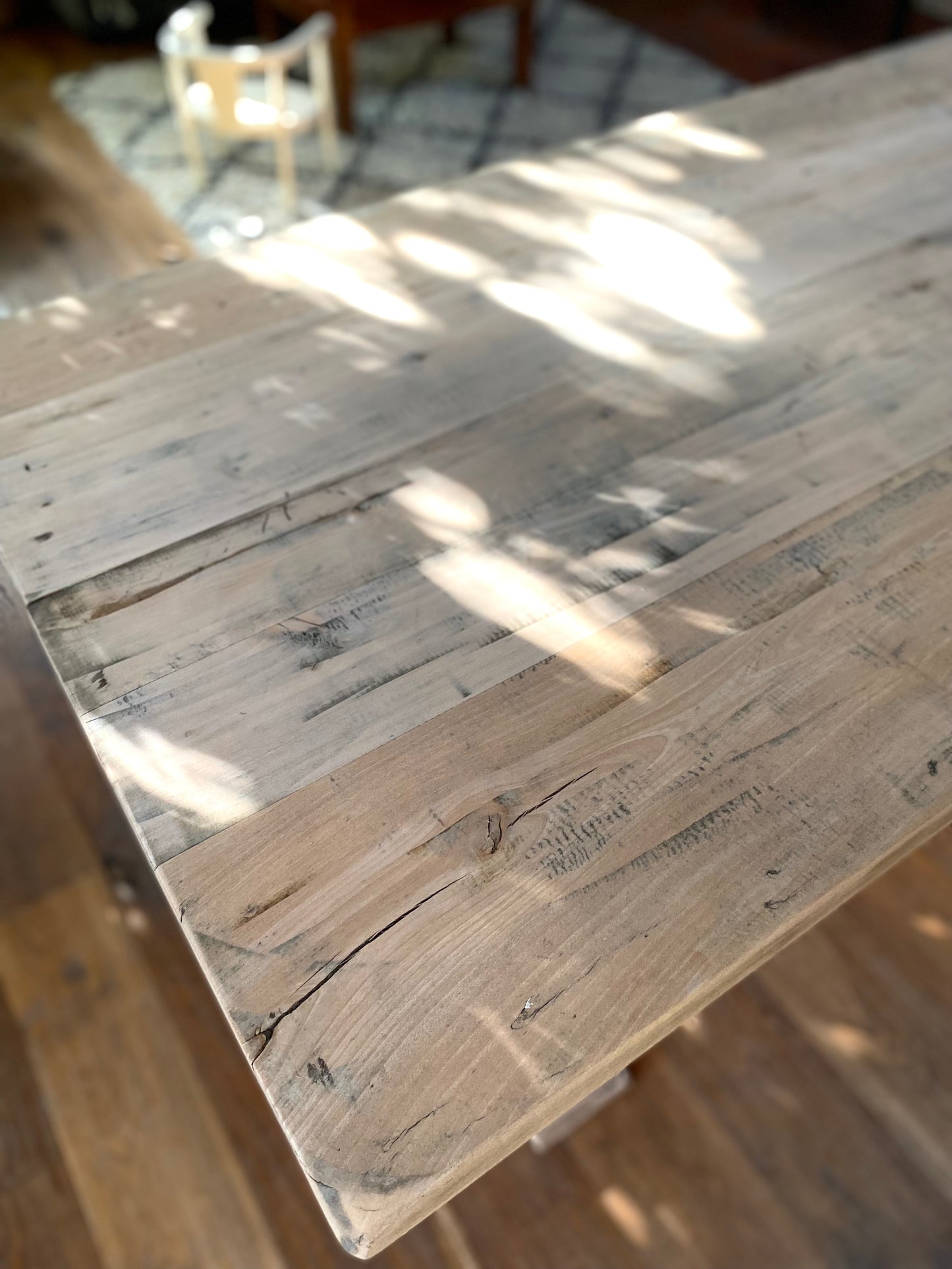 Table de ferme en bois massif ancien