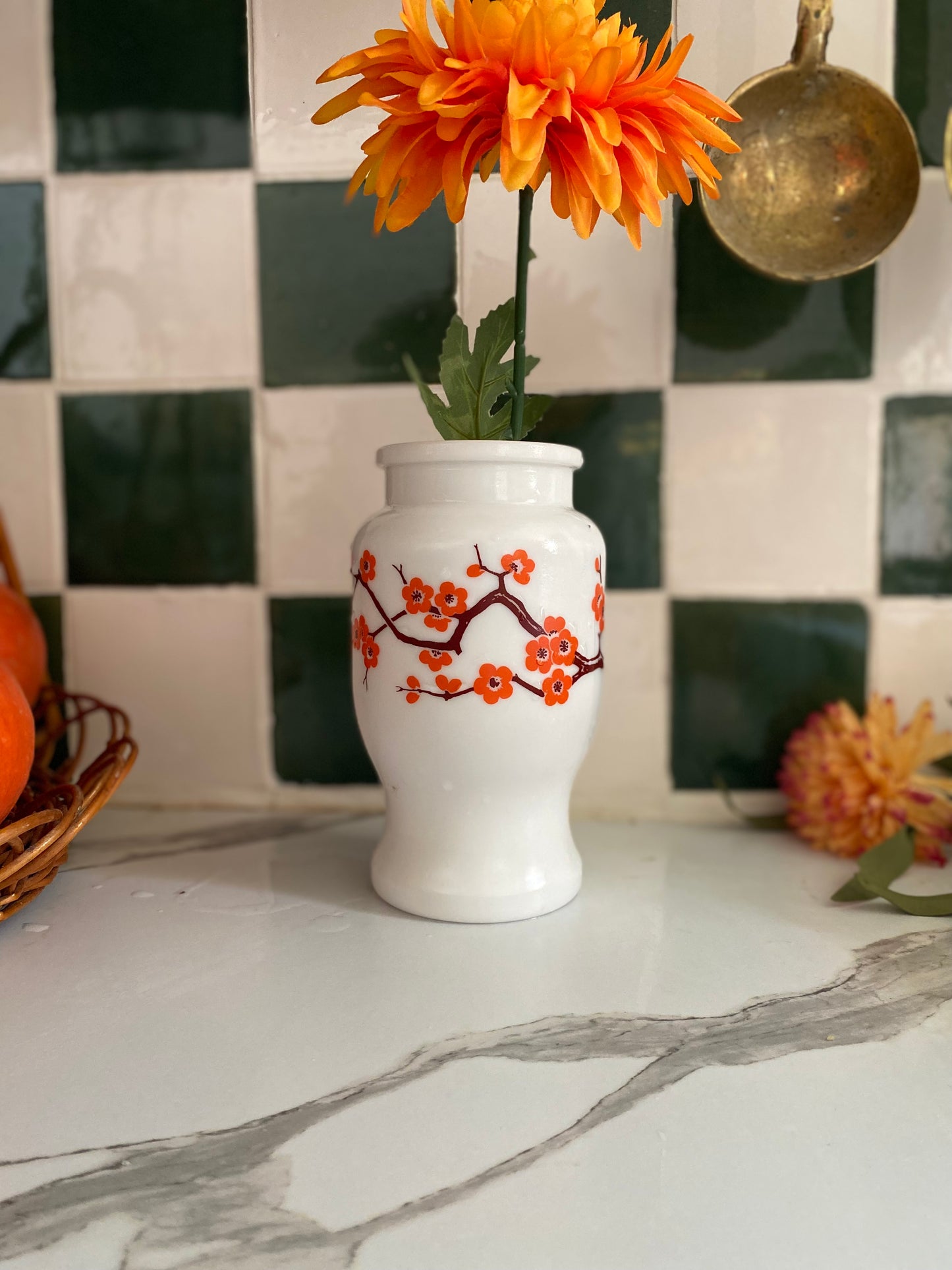 Vase en opaline vintage