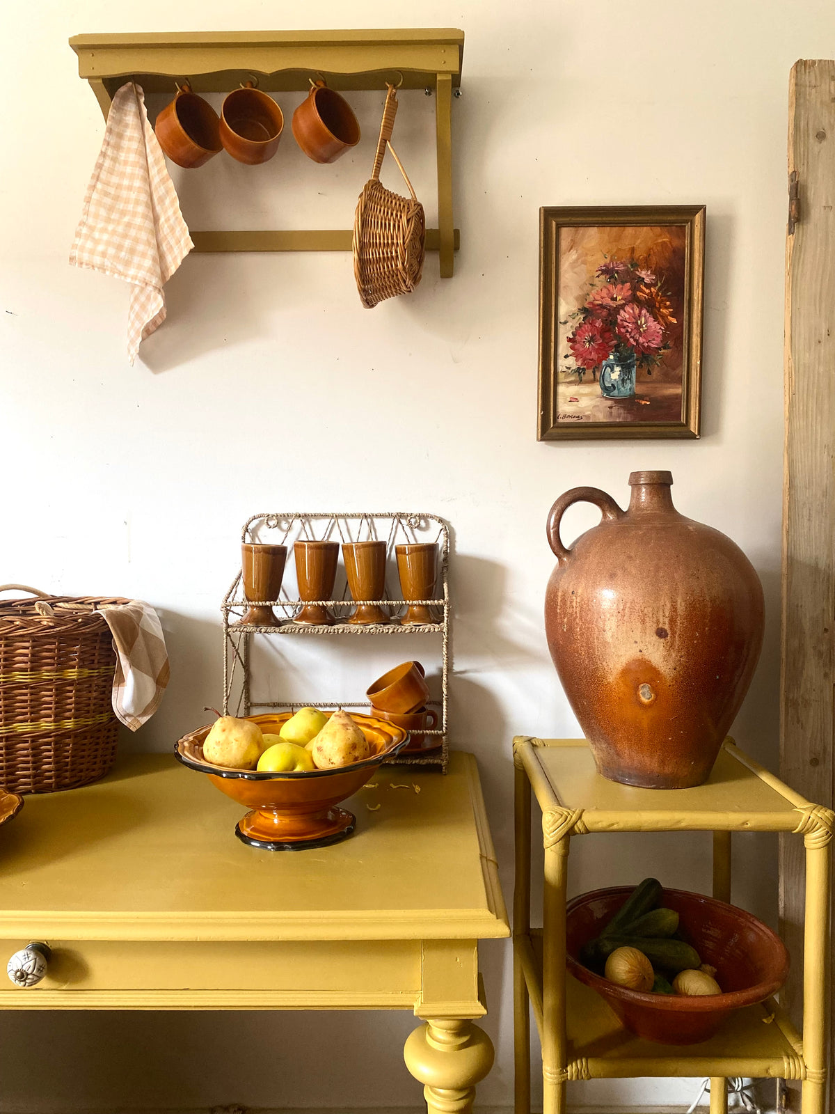 Grande cruche ancienne en grès – H. 45 cm