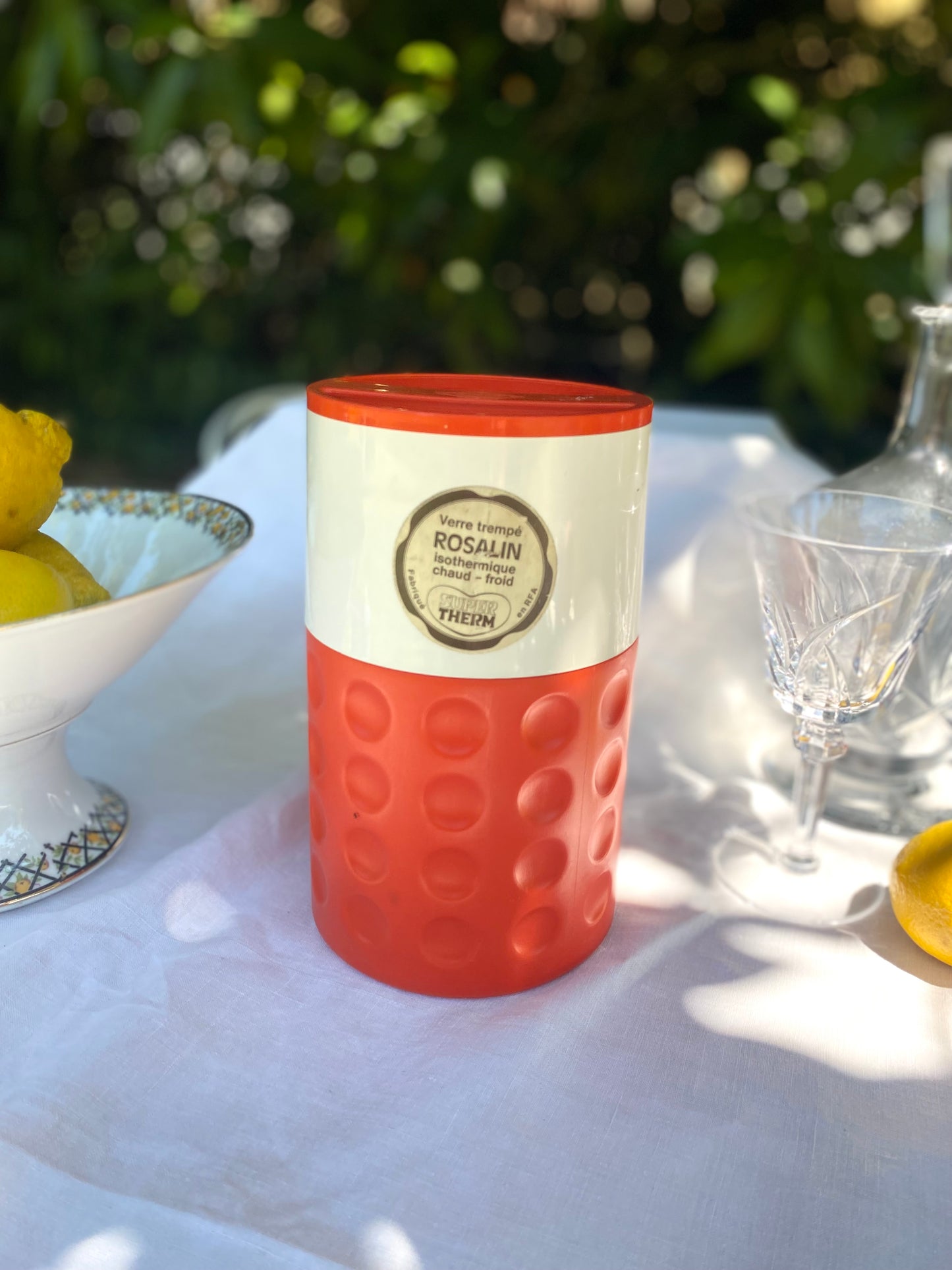 Pichet isotherme Rosalin, design pop années 70