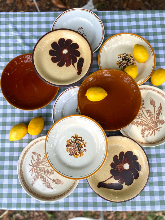 Assiettes anciennes dépareillées