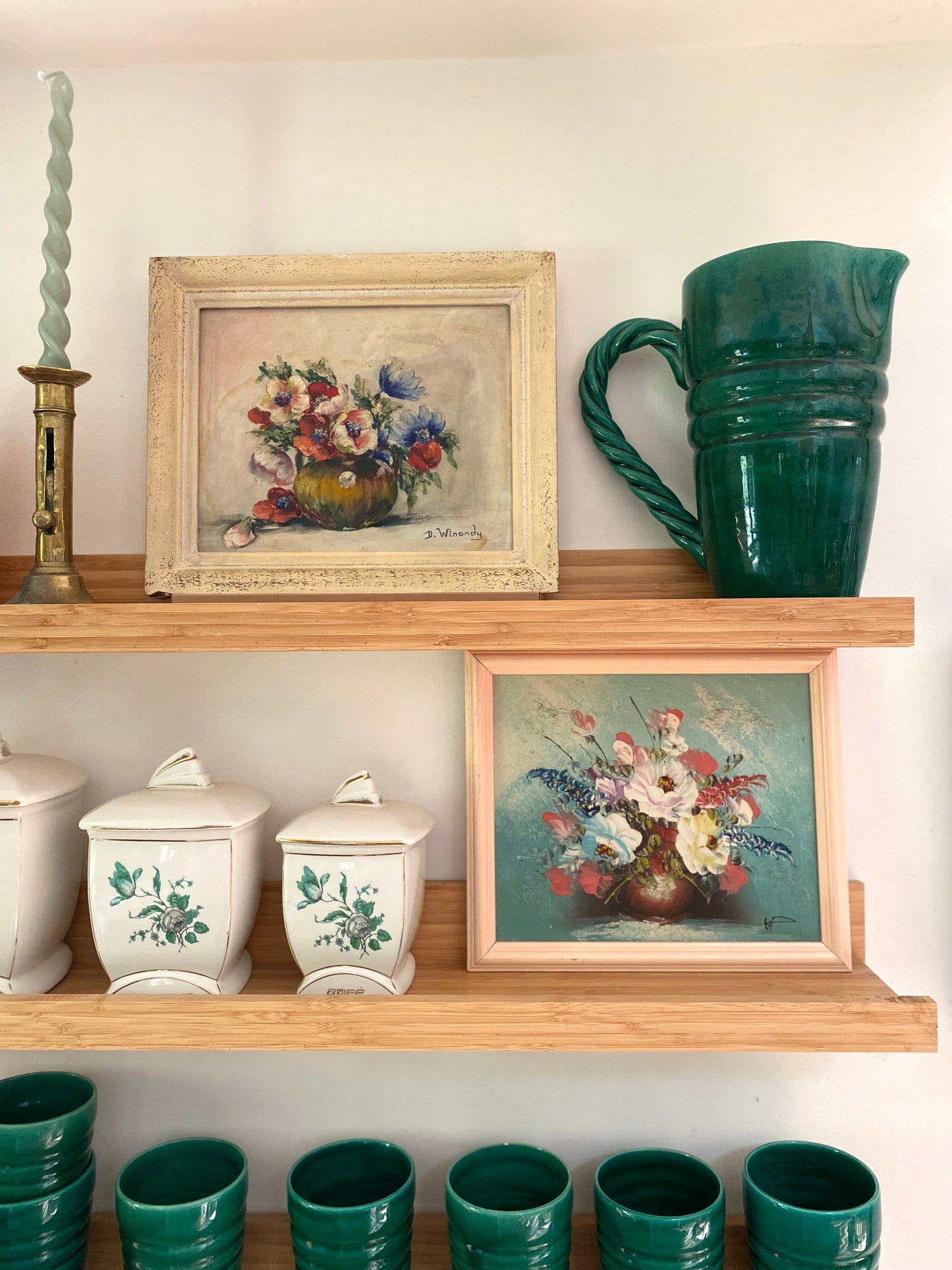 Nature morte aux fleurs, milieu du XXe siècle.