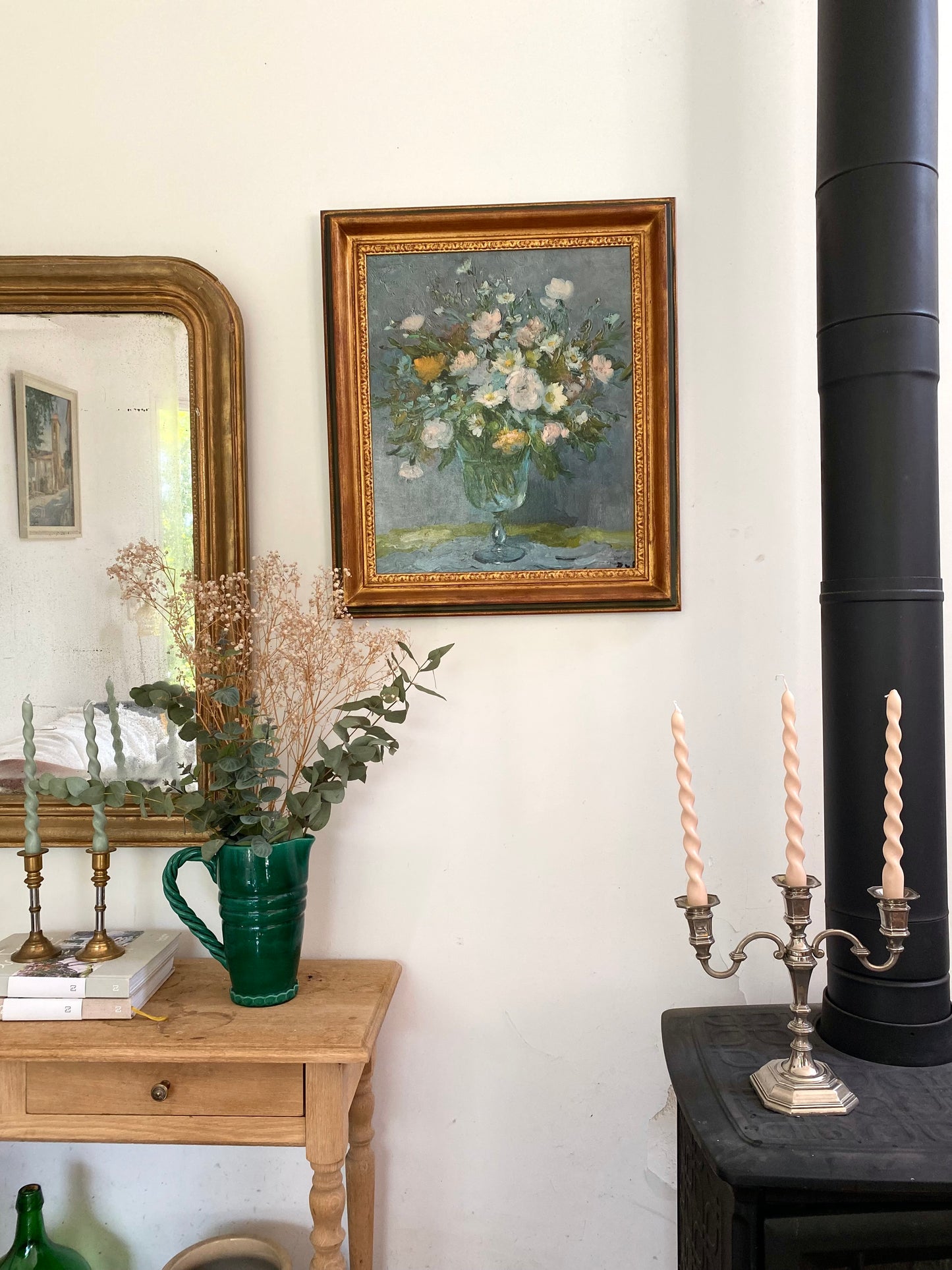 Huile sur toile "Bouquet de Fleurs" - Style Impressionniste Marcel DYF- Milieu du XXe siècle