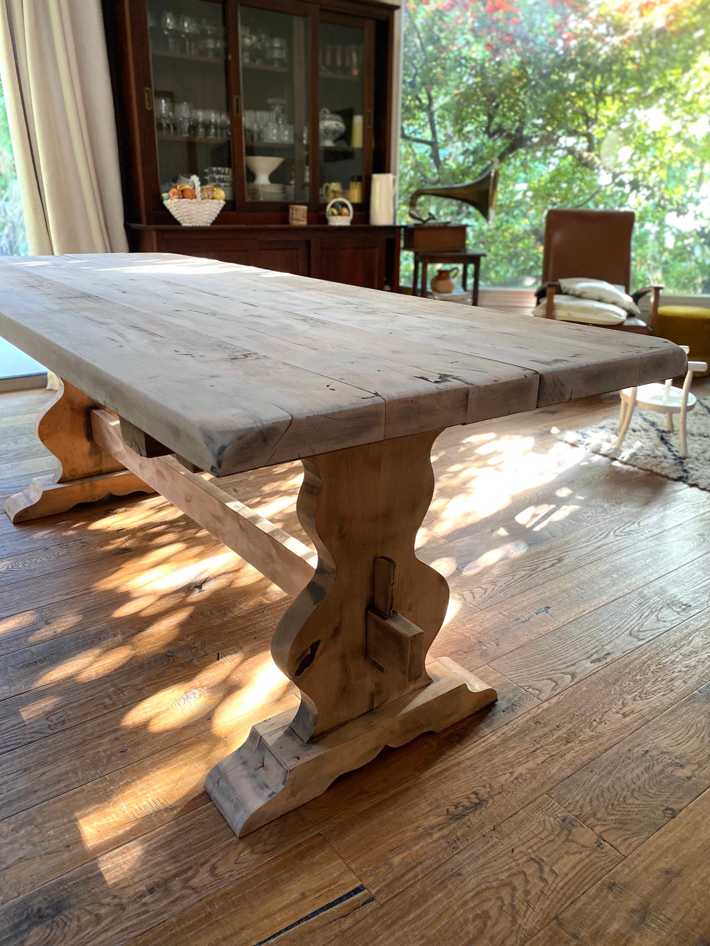Table de ferme en bois massif ancien