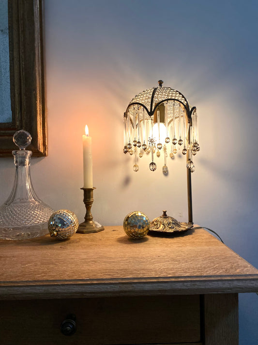 Lampe à pampille Art Déco