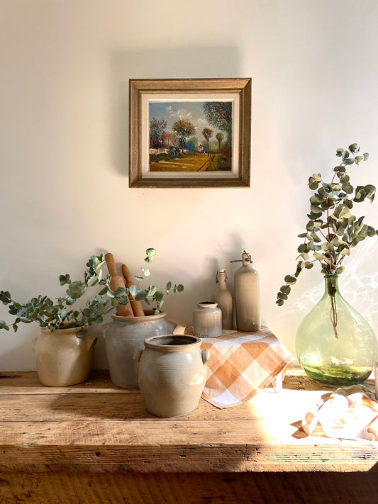 Huile sur toile ancienne