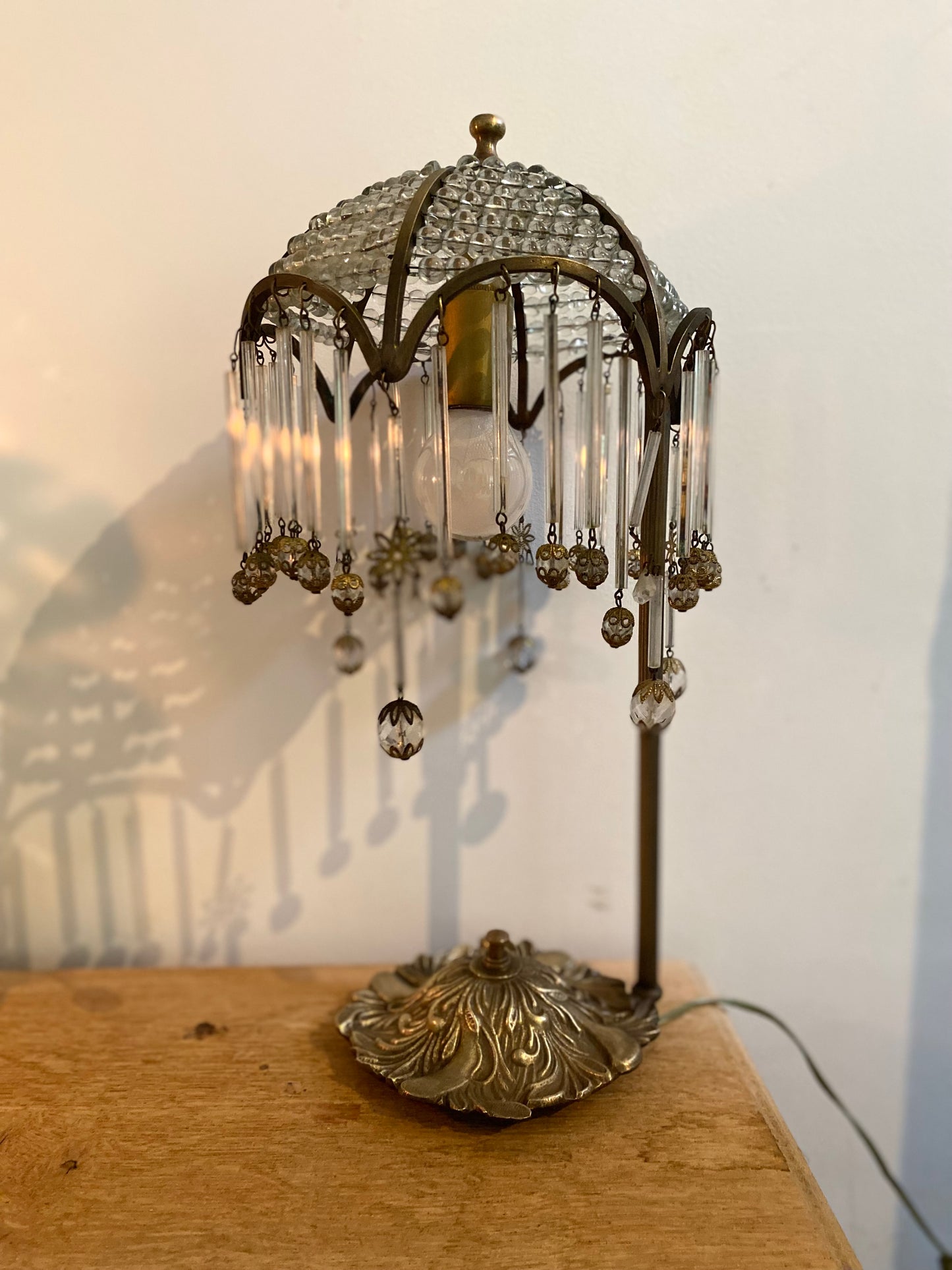 Lampe à pampille Art Déco