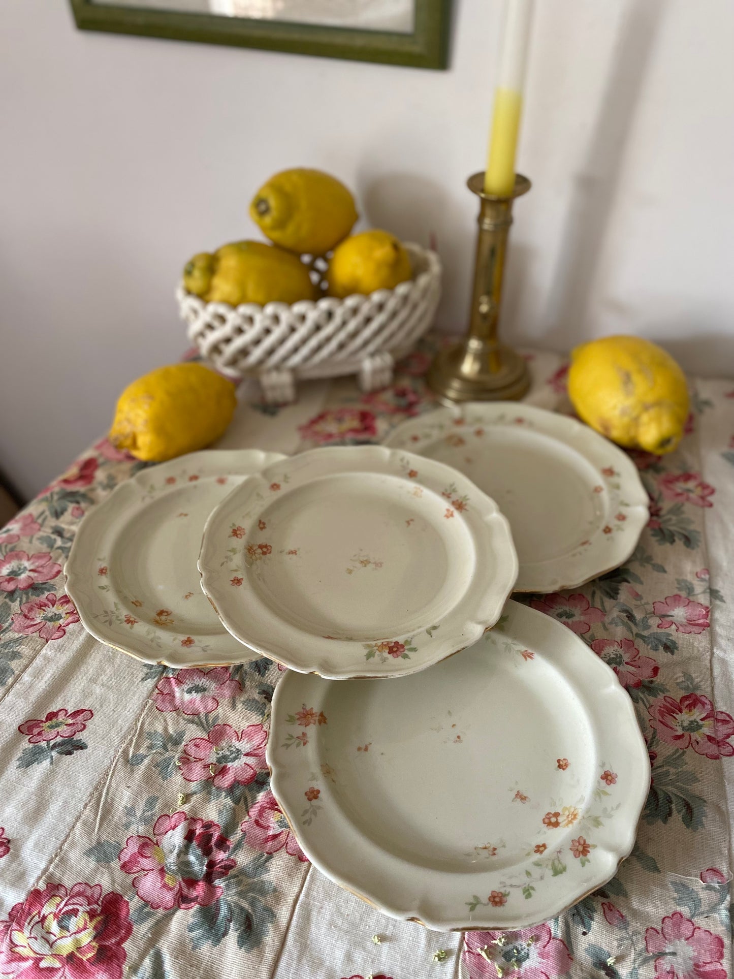 Assiettes à dessert en porcelaine de Limoges - 1930