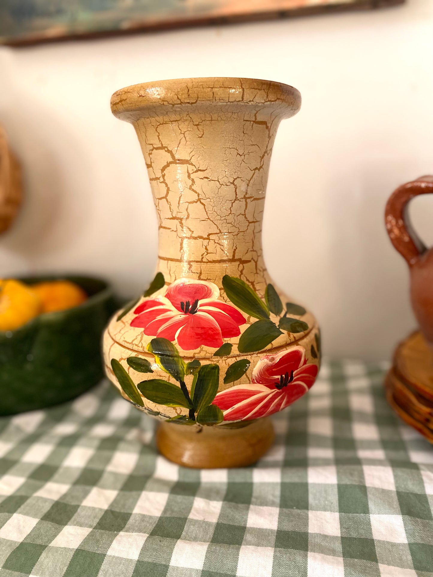 Vase en céramique craquelée, 1960
