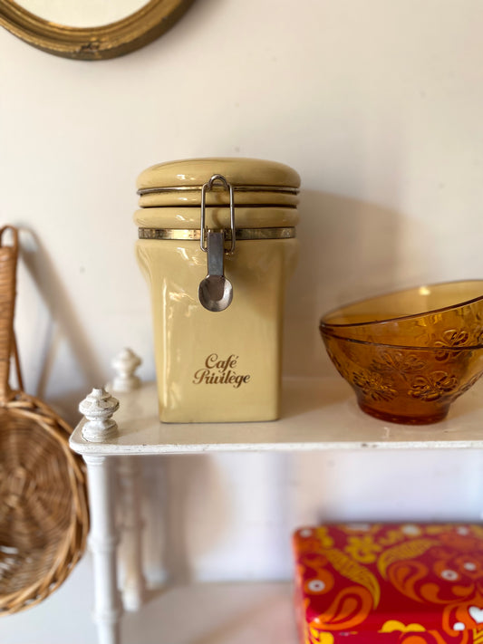 Boîte à café hermétique en céramique « Café Privilège »