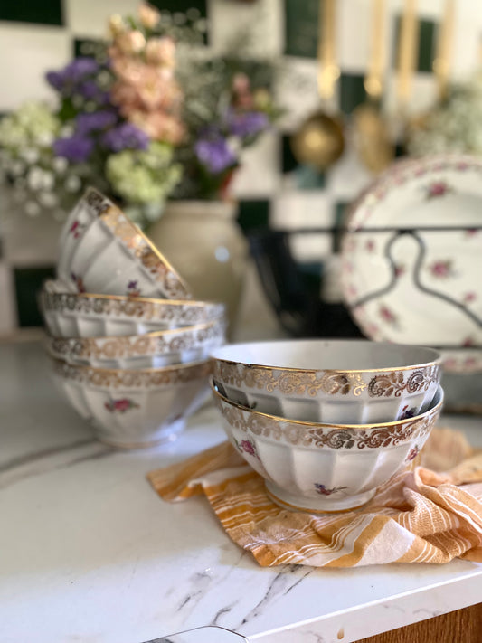 Bols – Porcelaine de Limoges fin du XIXe siècle / début du XXe siècle