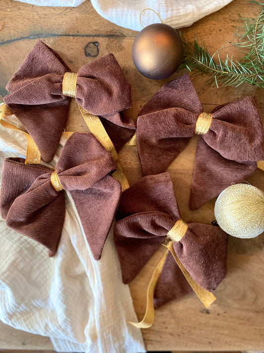 Noeud à bougeoir en velours