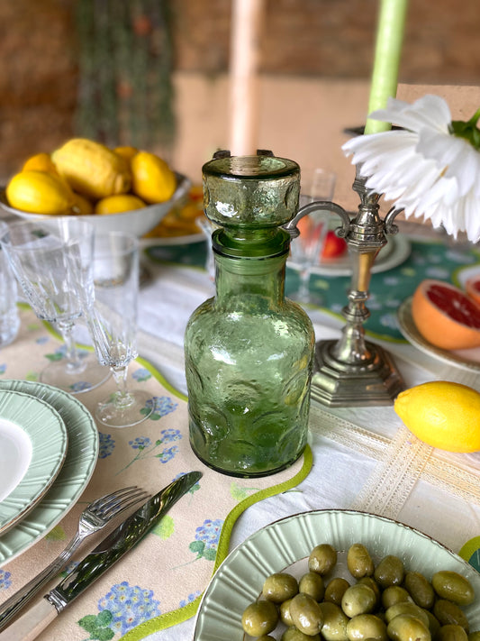 Carafe en verre bullé, années 1970