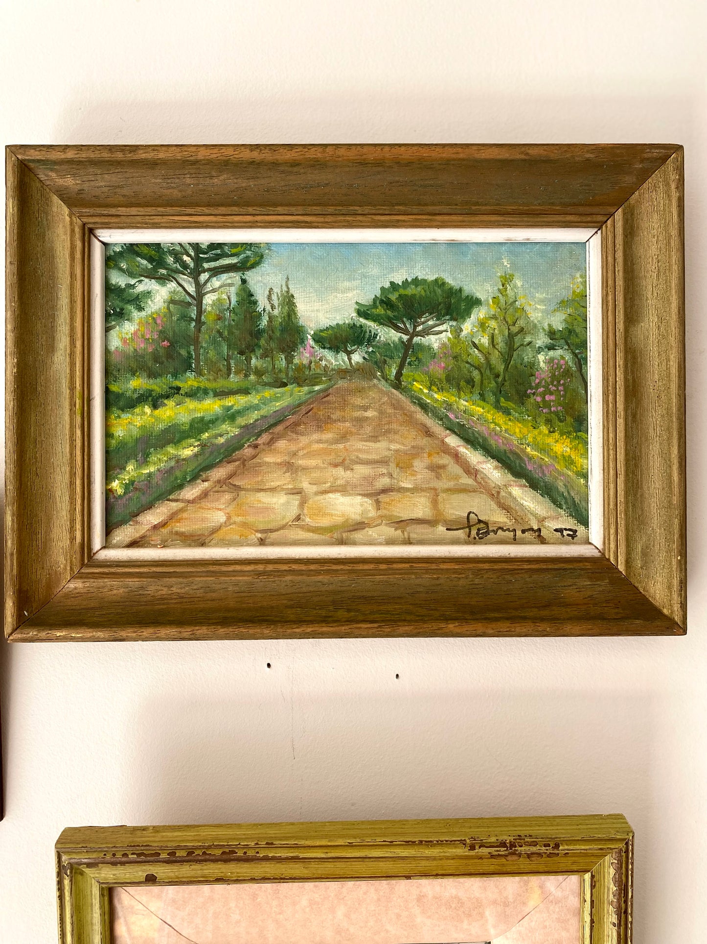 Trio de tableaux anciens