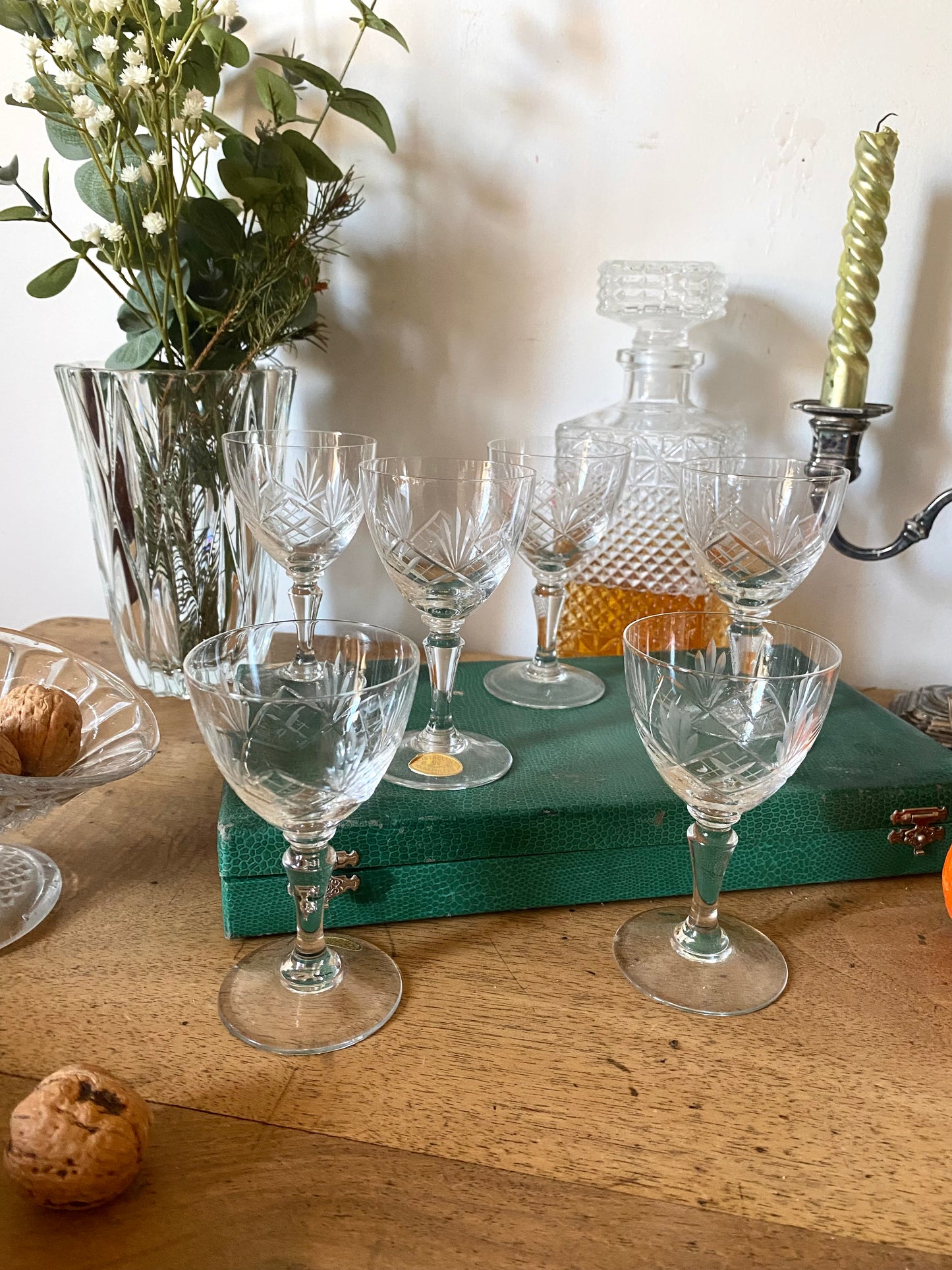 Service à digestif en cristal