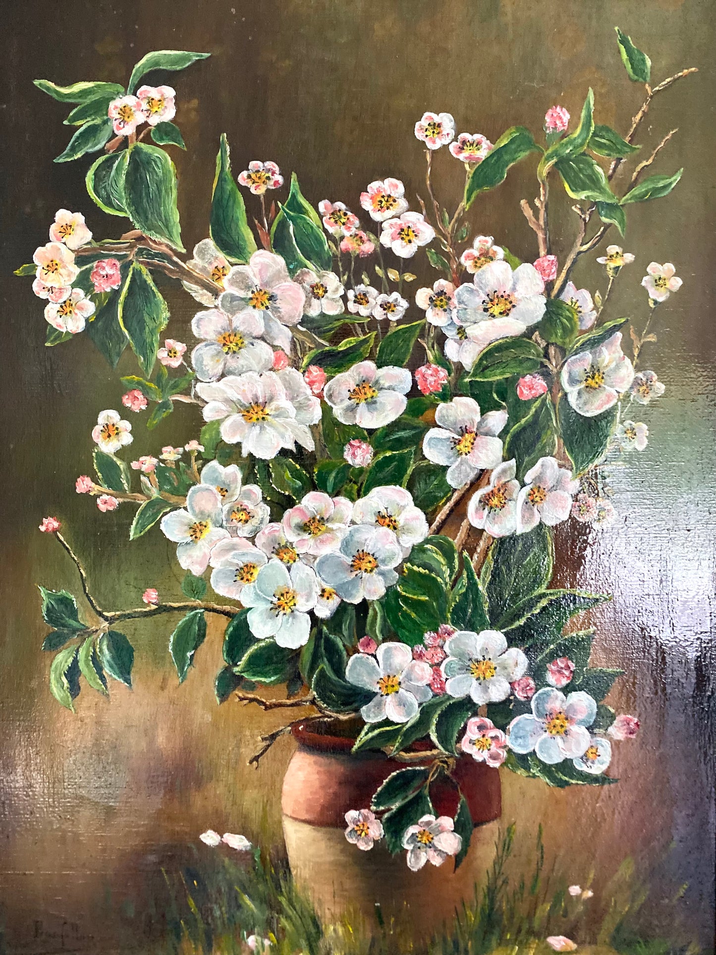 Huile sur toile ancienne