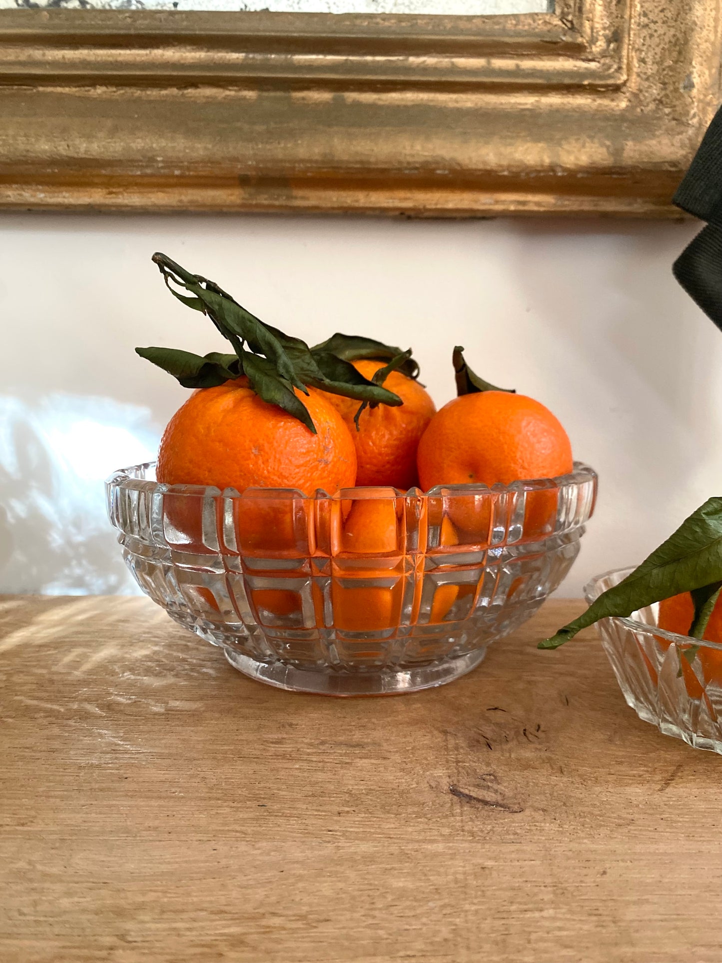 Saladier en verre vintage