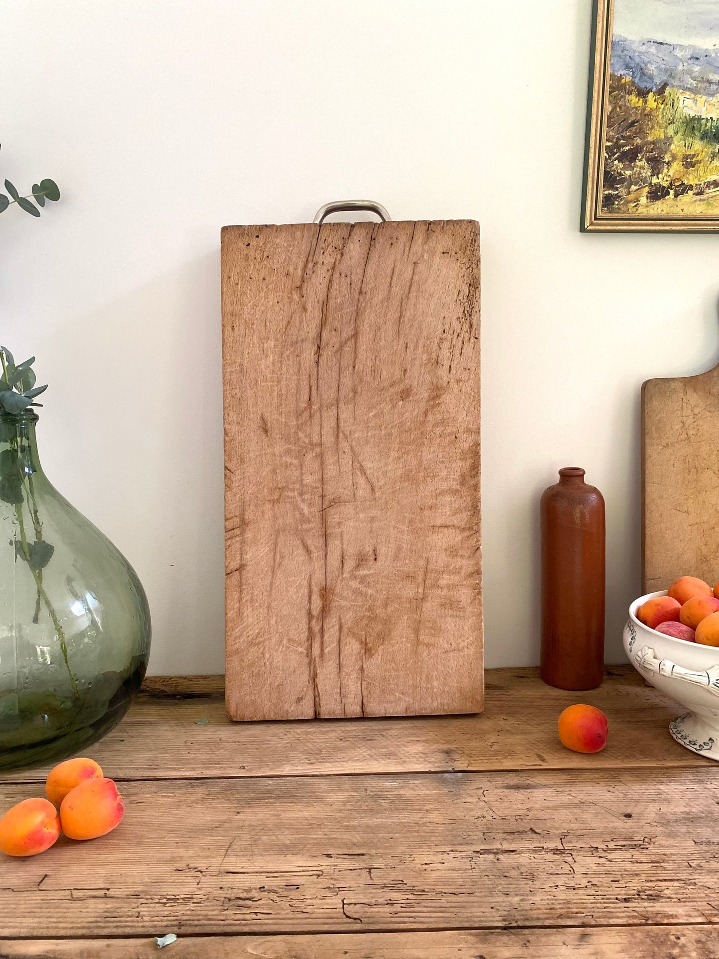 Billot de boucher à poser en bois ancien