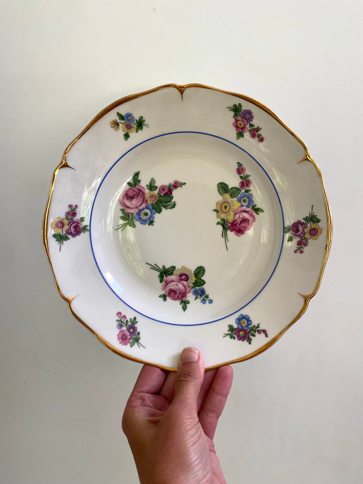 Assiettes creuses en Porcelaine de Foëcy - 1930
