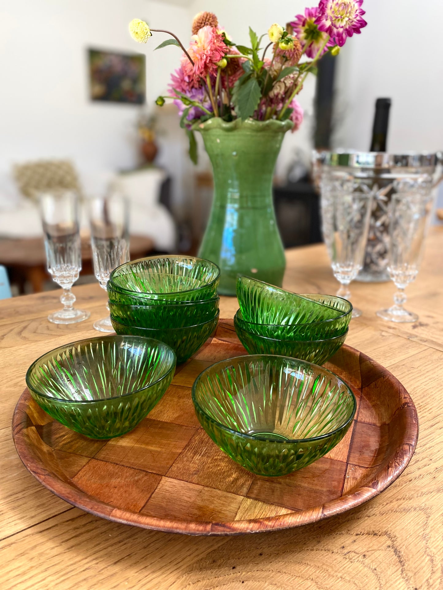 Ramequins en verre vintage