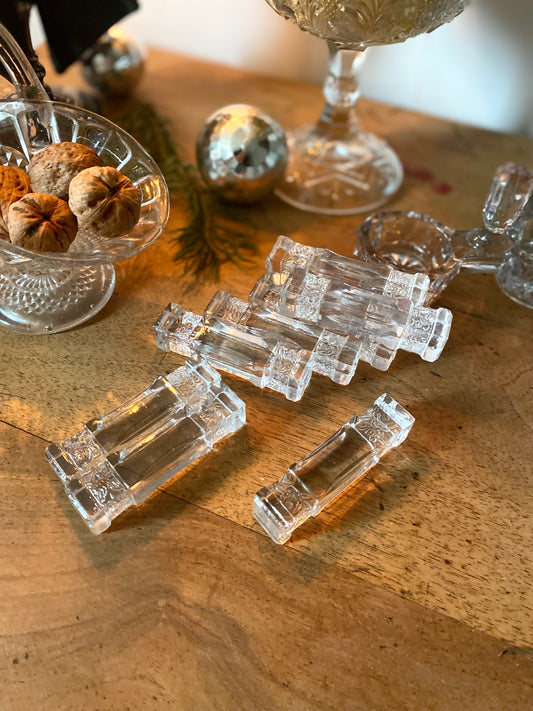 Porte-couteaux en cristal ancien