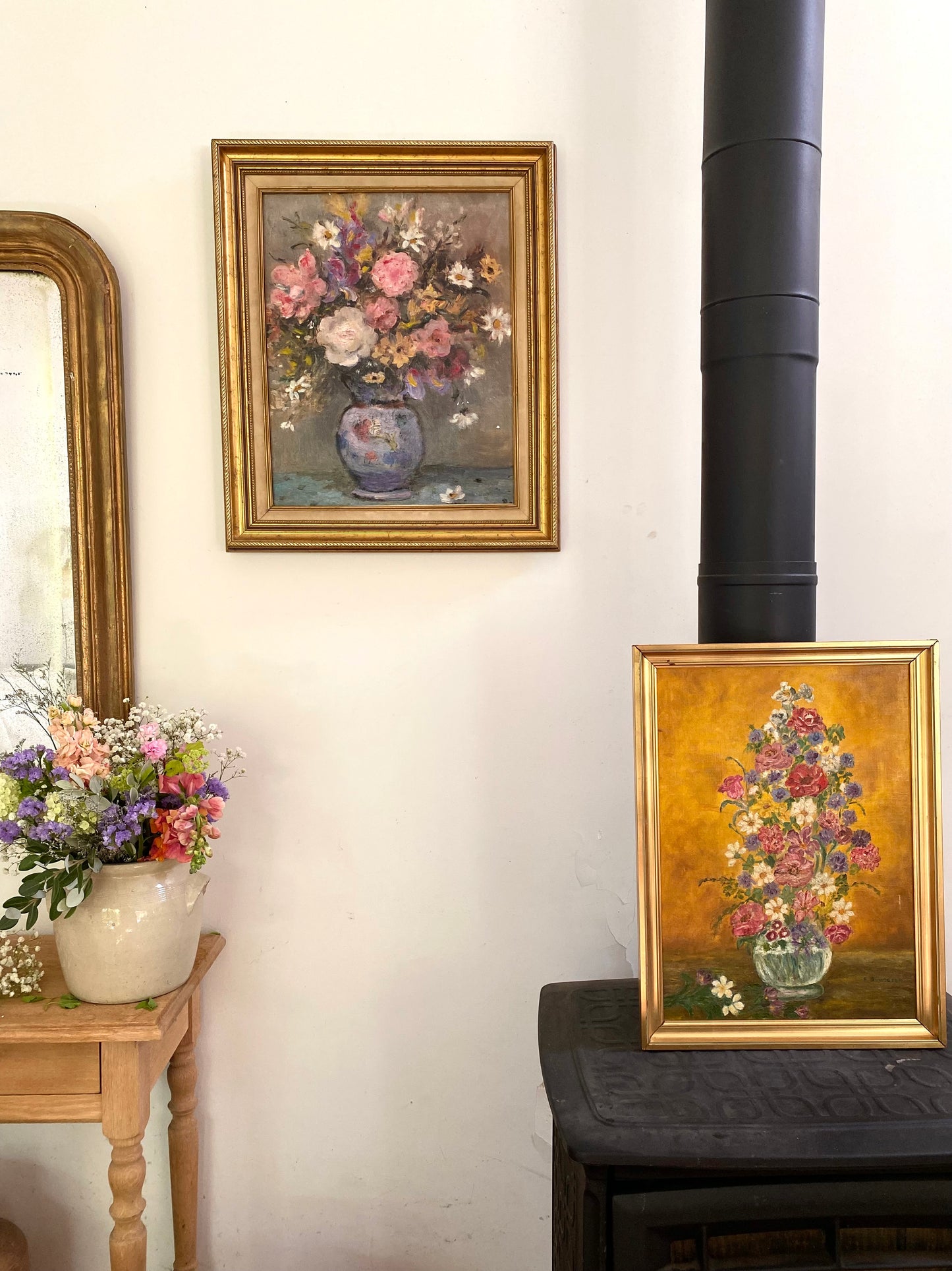 Nature Morte aux Fleurs – Huile sur Toile – Années 50/60