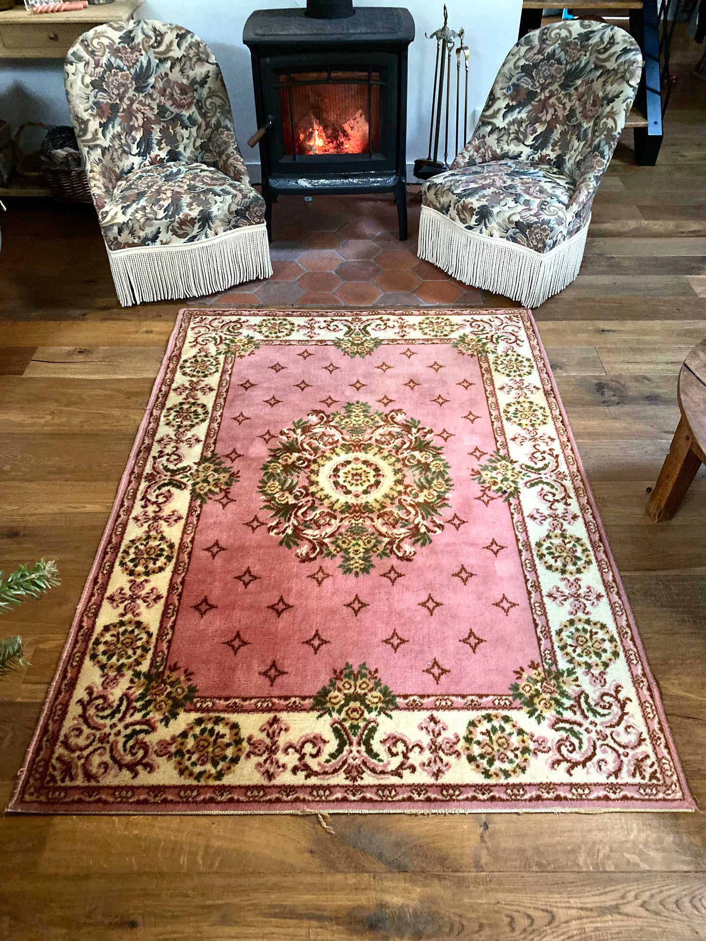 Tapis en laine ancien