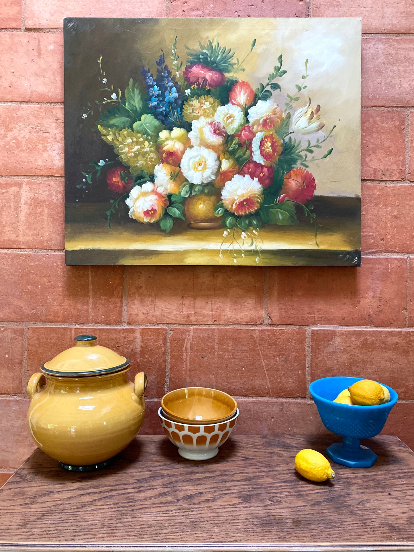 Huile sur toile ancienne