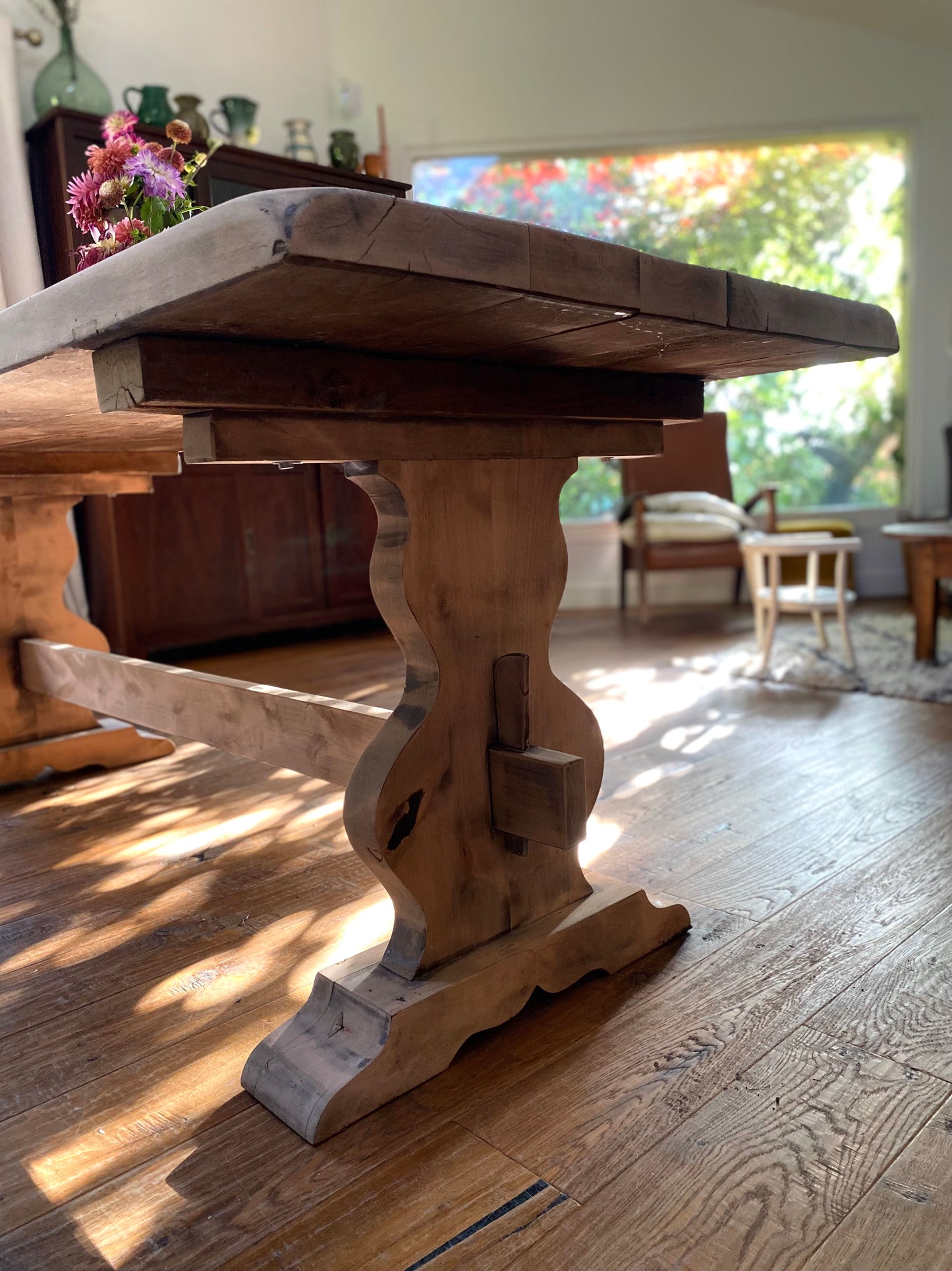 Table de ferme en bois massif ancien