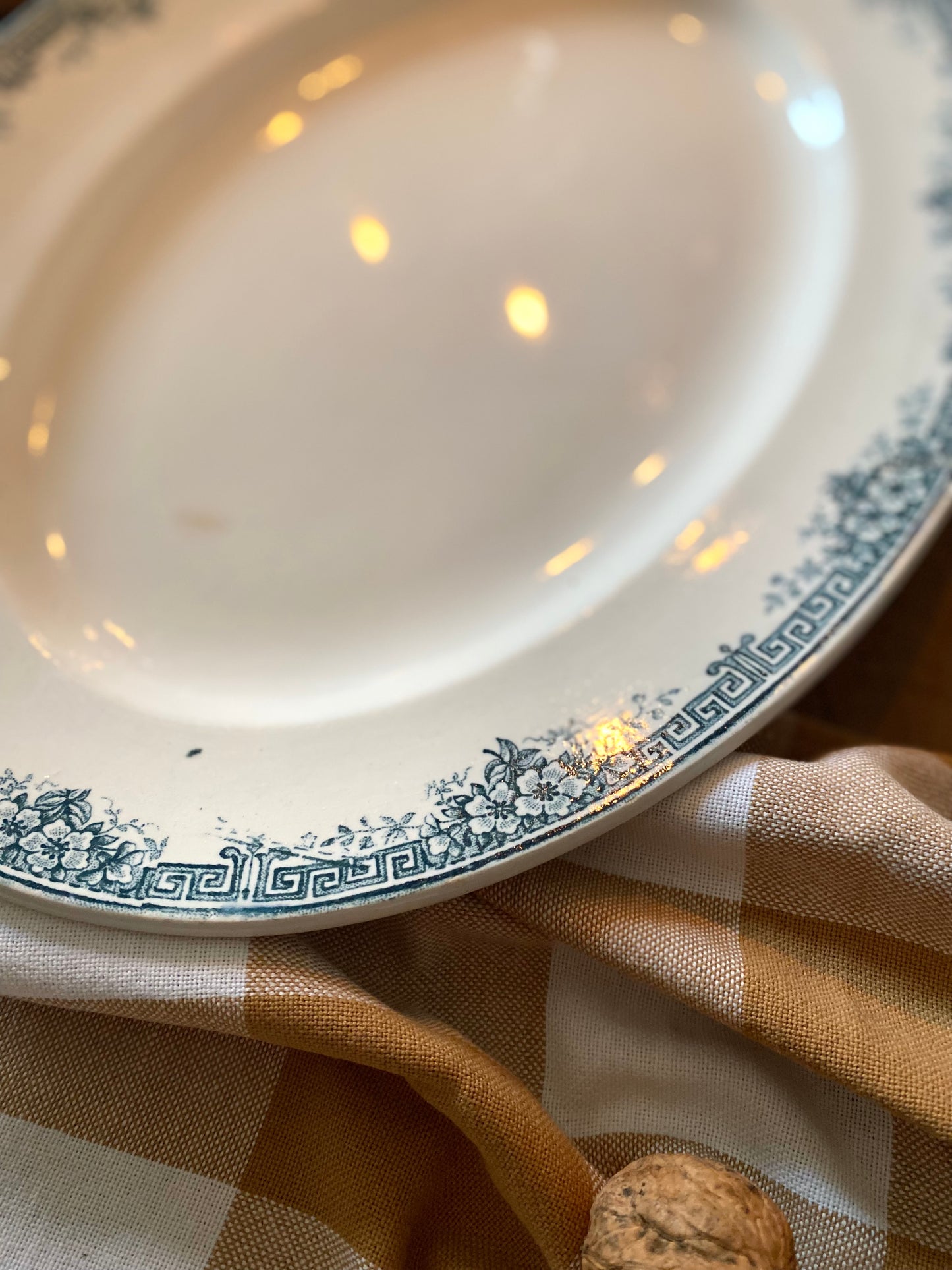 Plat de service ovale Terre de fer