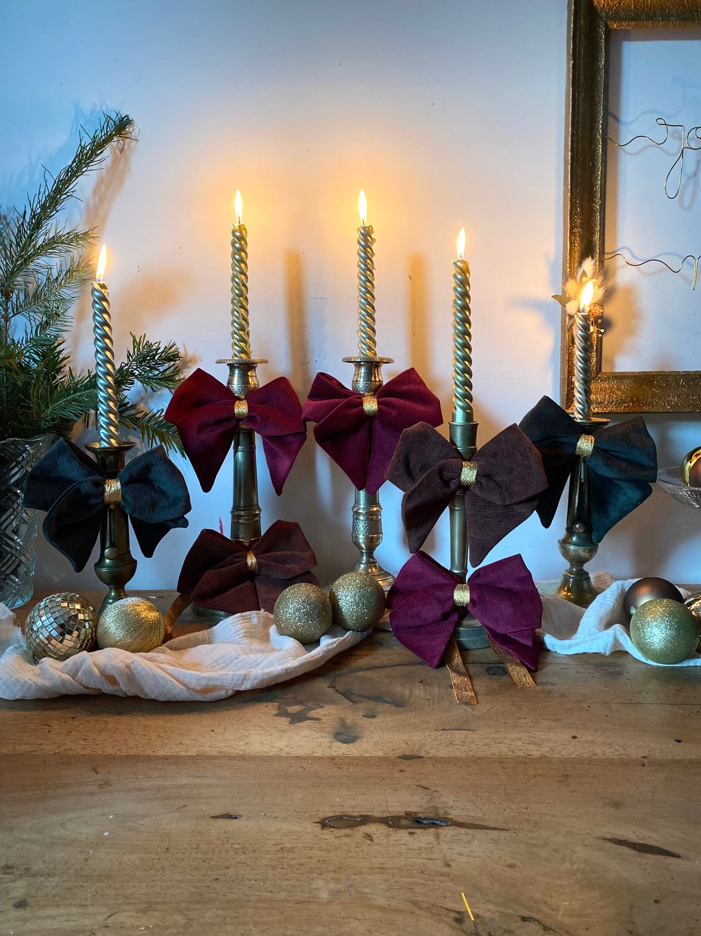 Bougeoir en laiton ancien