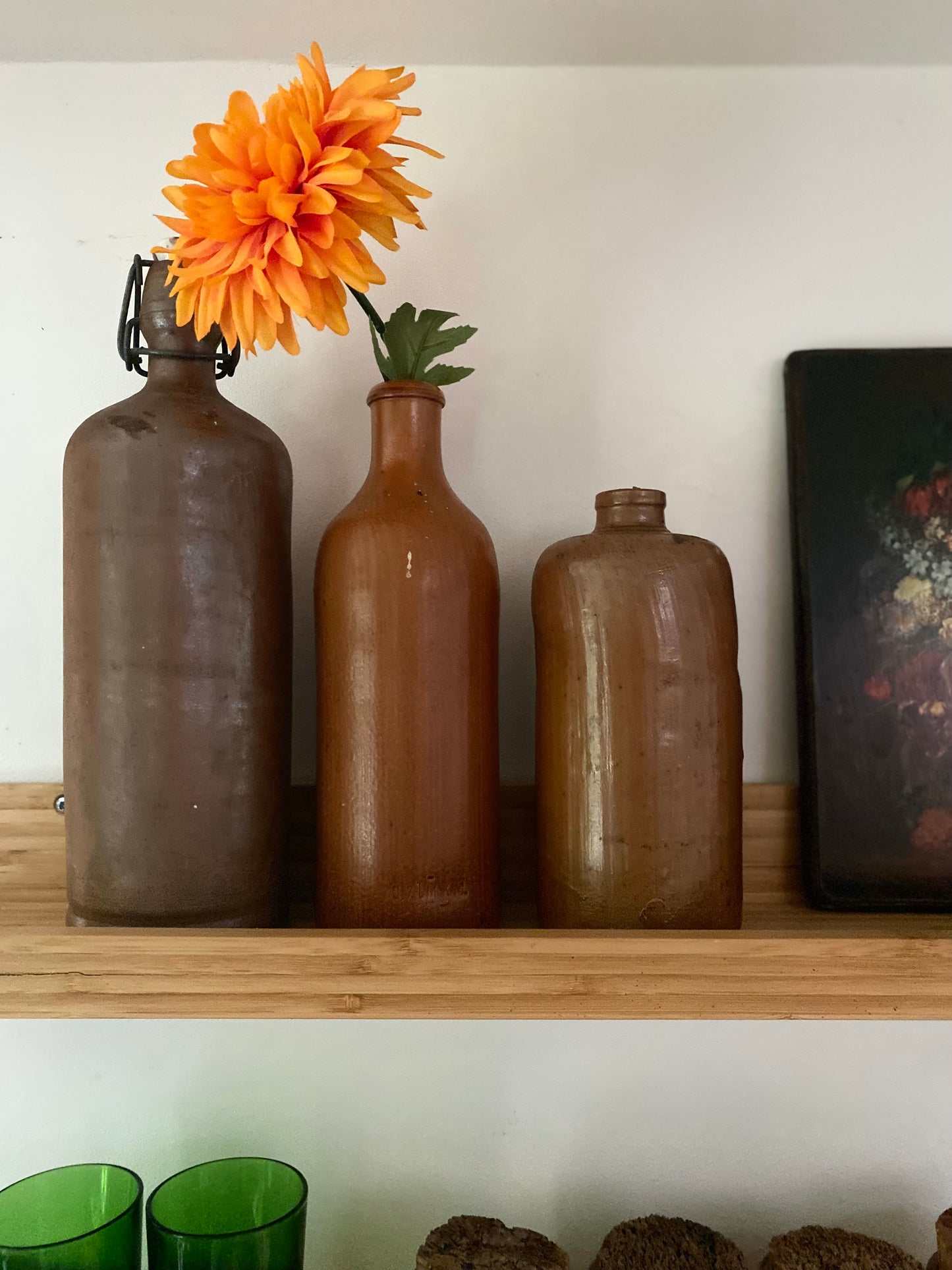 Bouteille en grès ancien