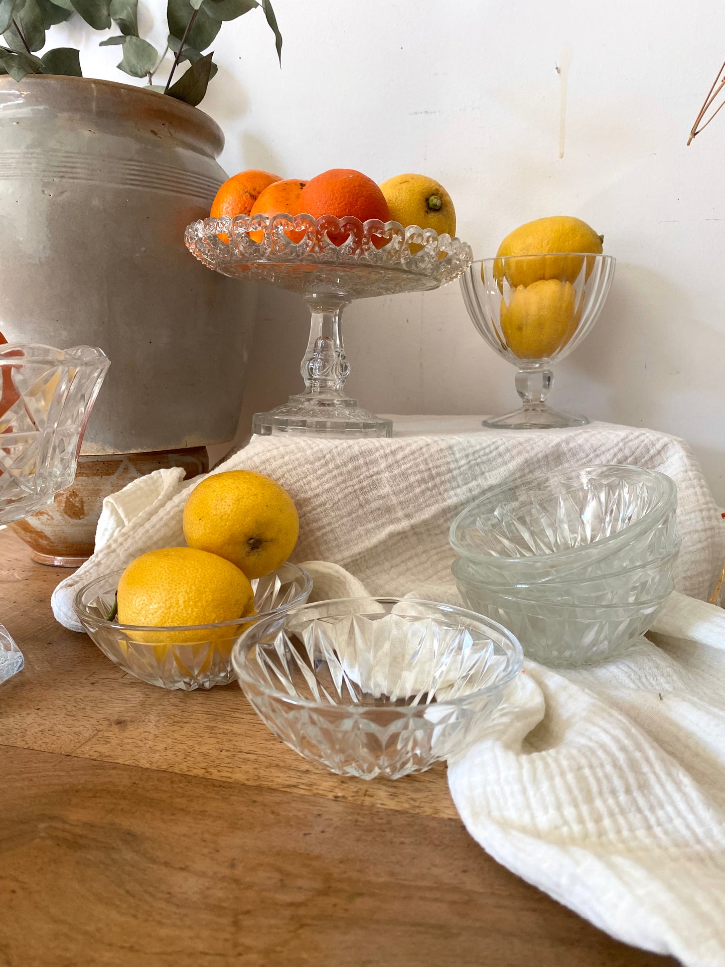 Coupelles en verre moulé 1960