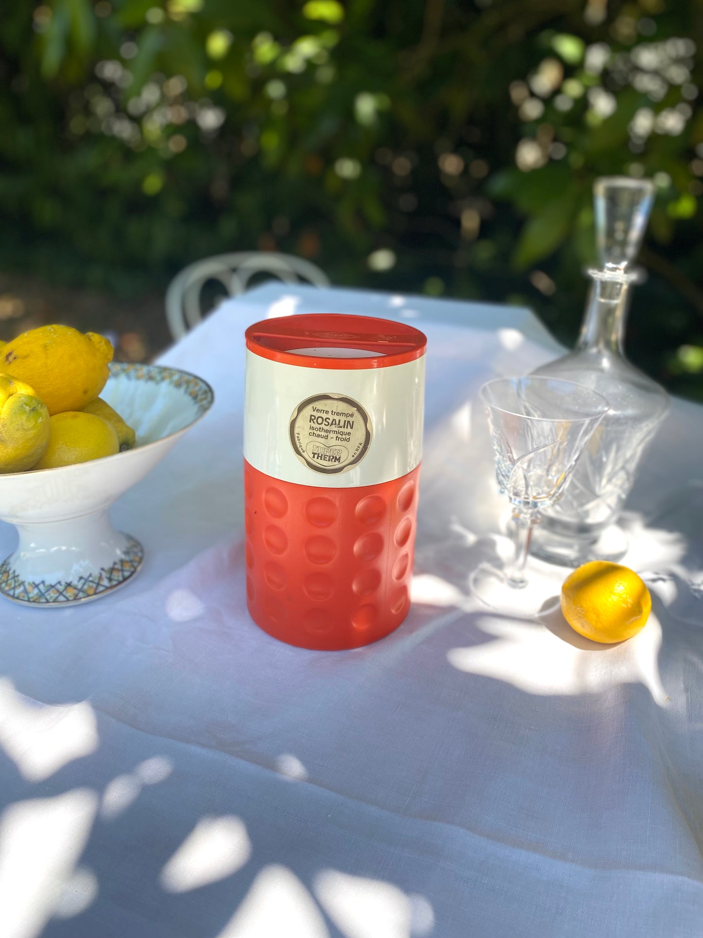 Pichet isotherme Rosalin, design pop années 70