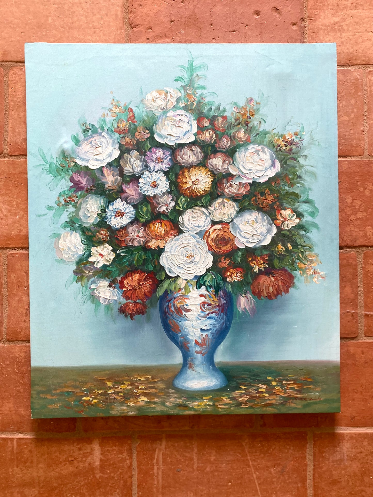 Huile sur toile vintage