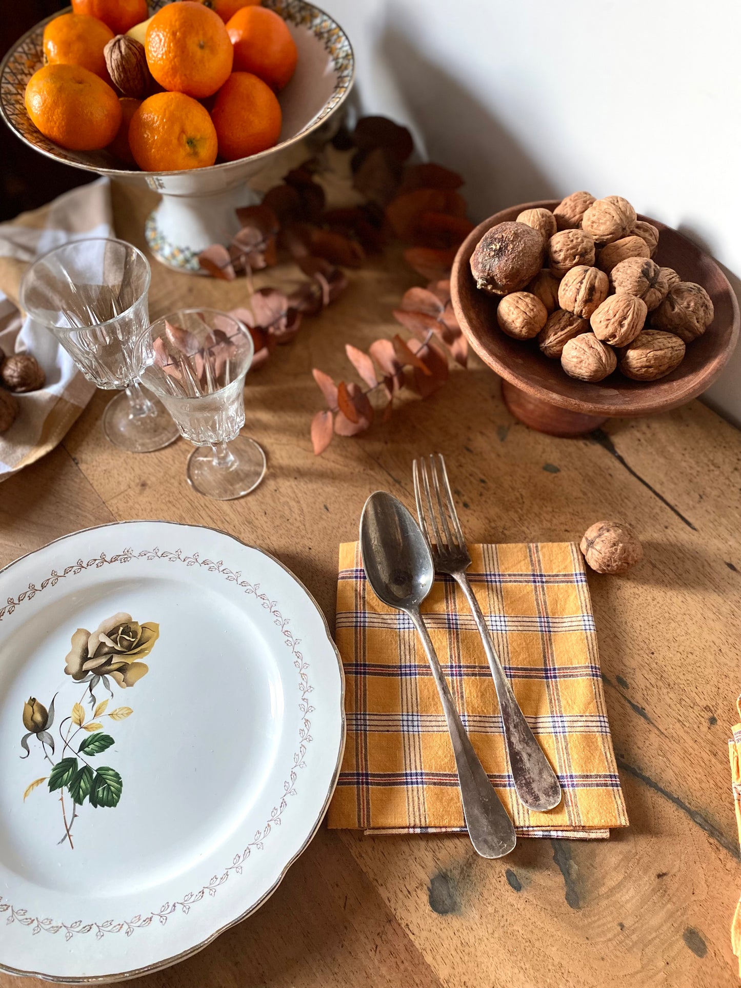 Serviettes de table vintage