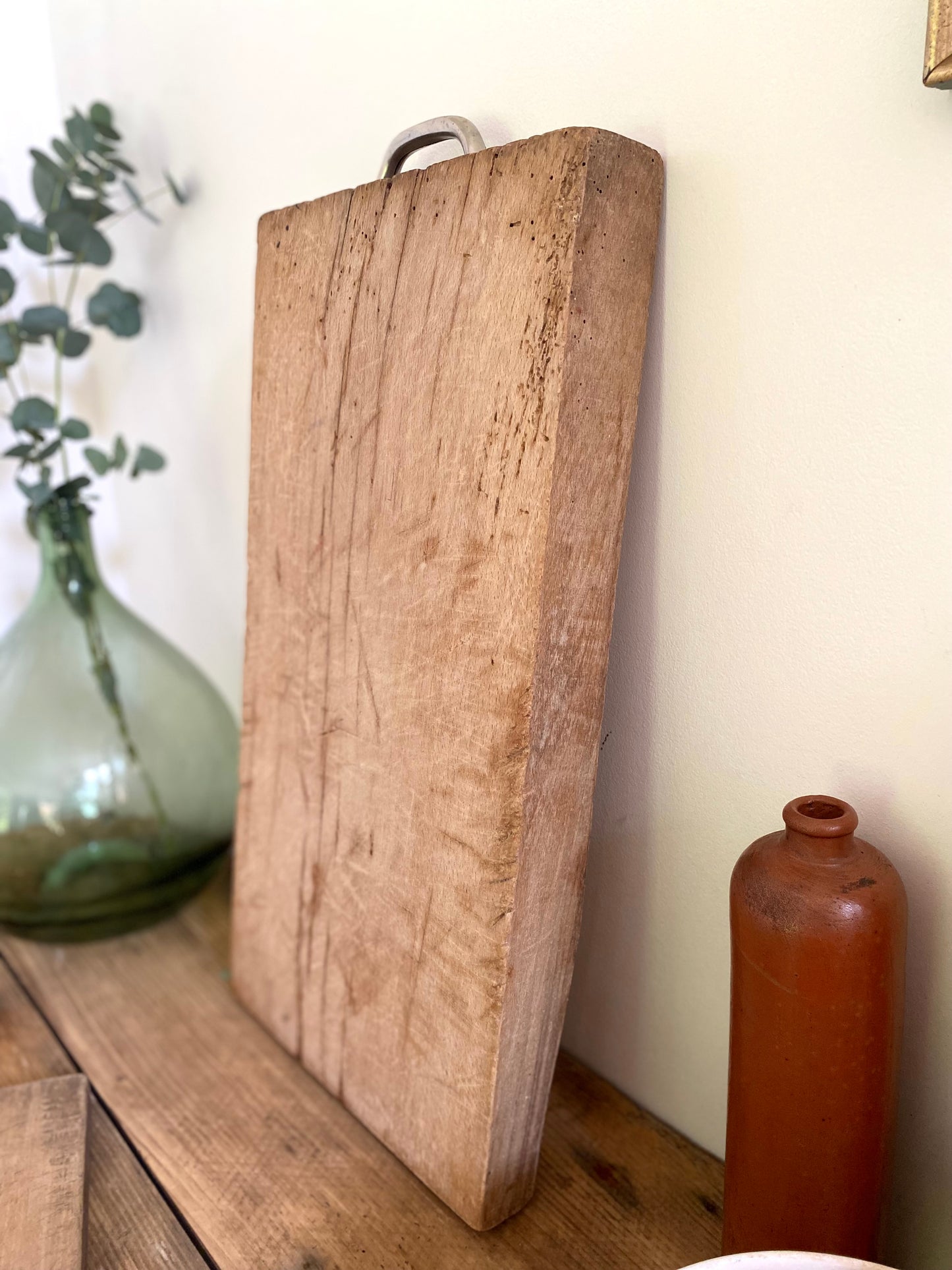 Billot de boucher à poser en bois ancien
