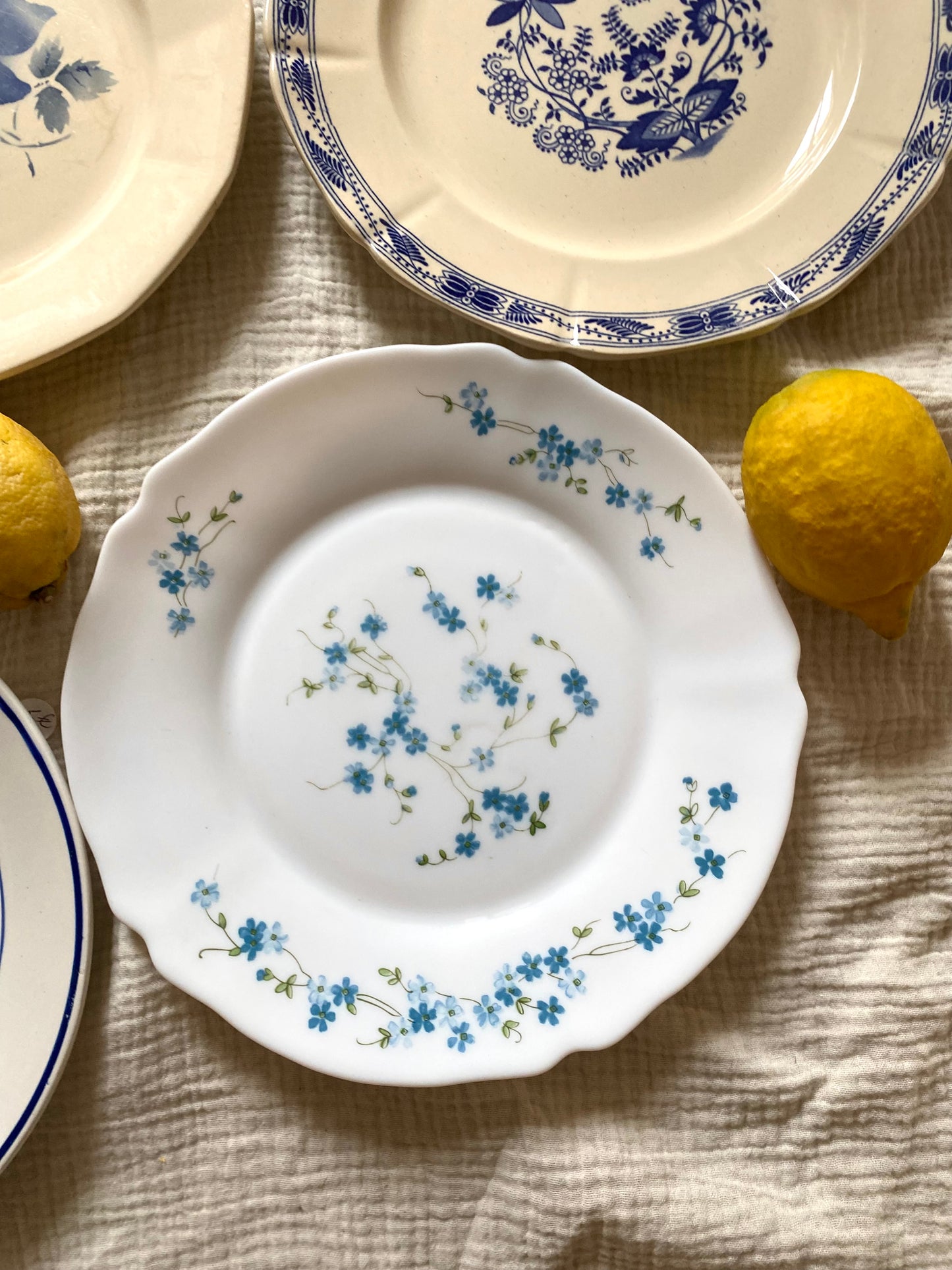 Assiettes anciennes dépareillées