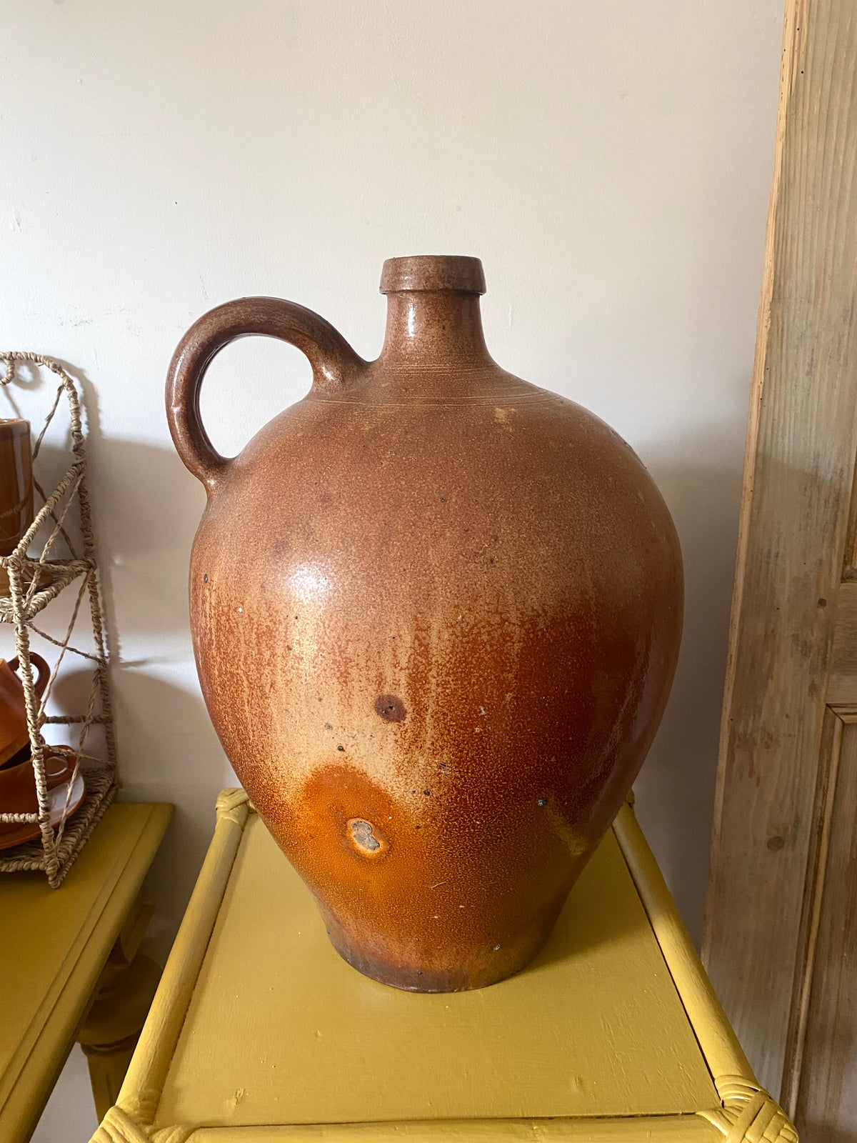 Grande cruche ancienne en grès – H. 45 cm