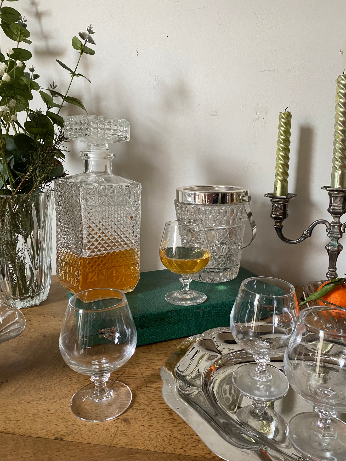 Service à digestif en cristal ancien